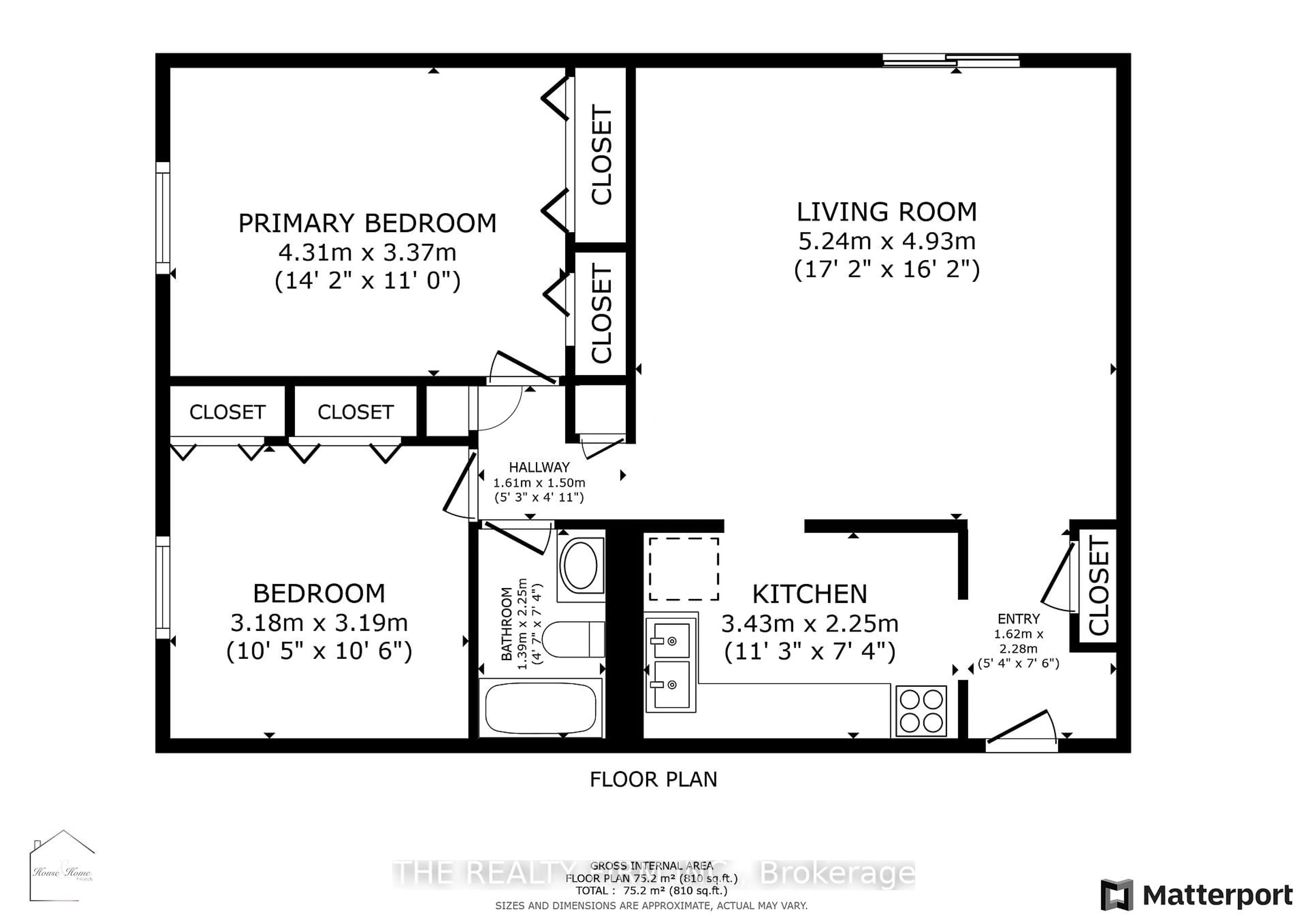 Floor plan for 583 Mornington Ave #602, London East Ontario N5Y 3E9