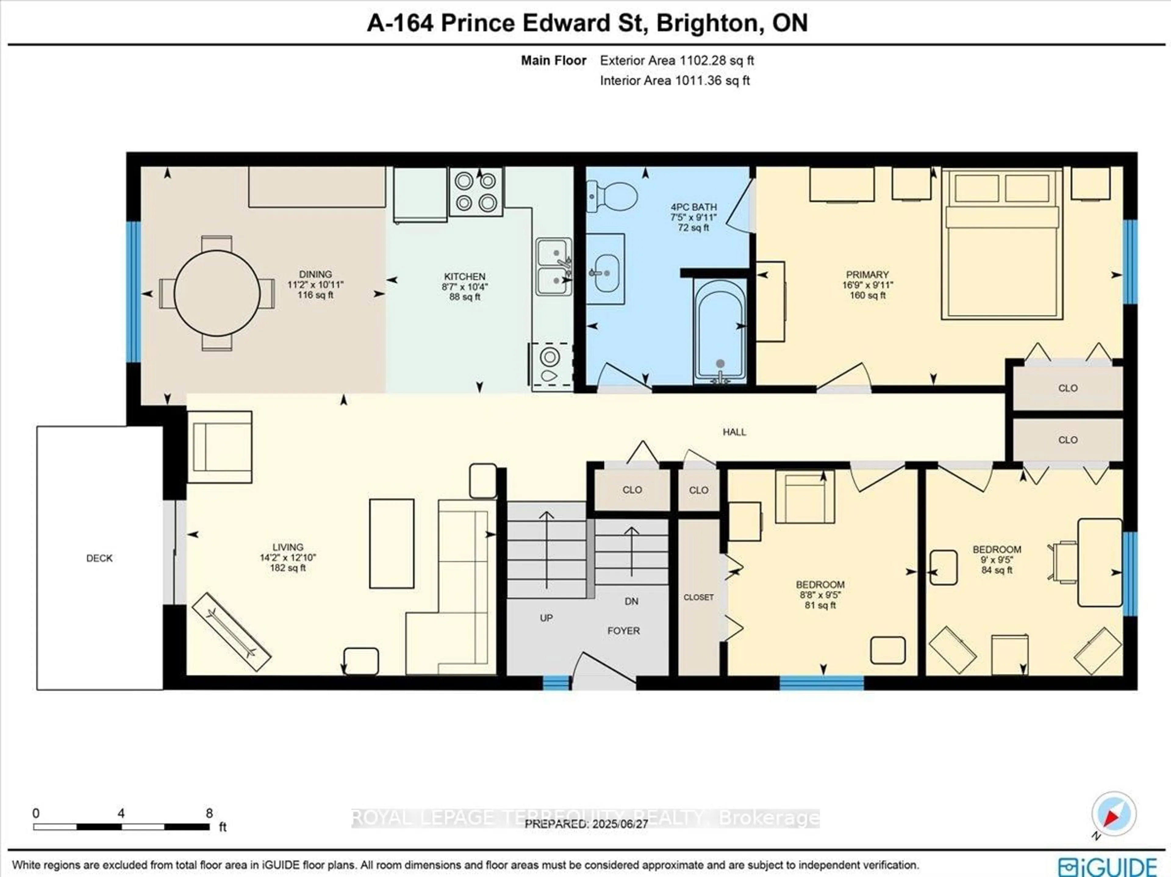 Floor plan for 164A Prince Edward St, Brighton Ontario K0K 1H0