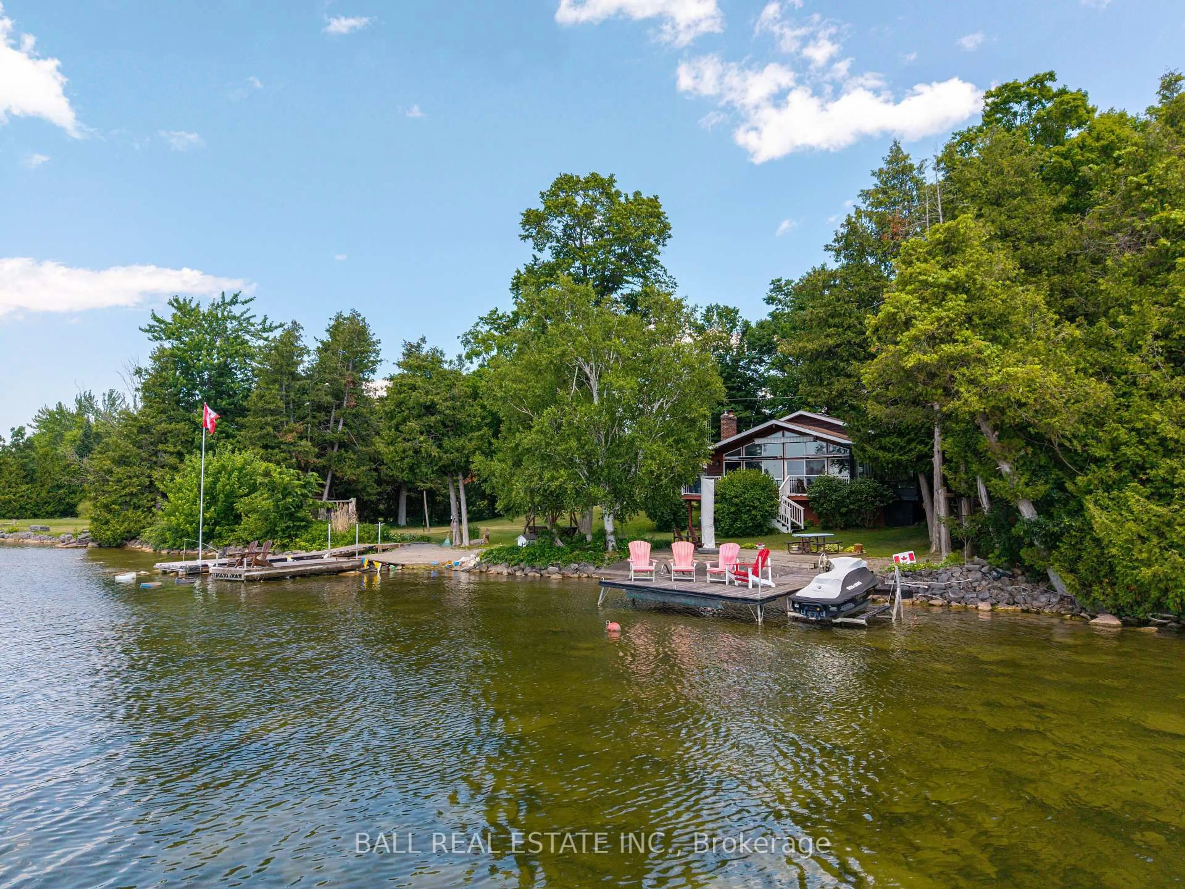 Patio, water/lake/river/ocean view for 2466 Fire Route 13, Selwyn Ontario K0L 2H0