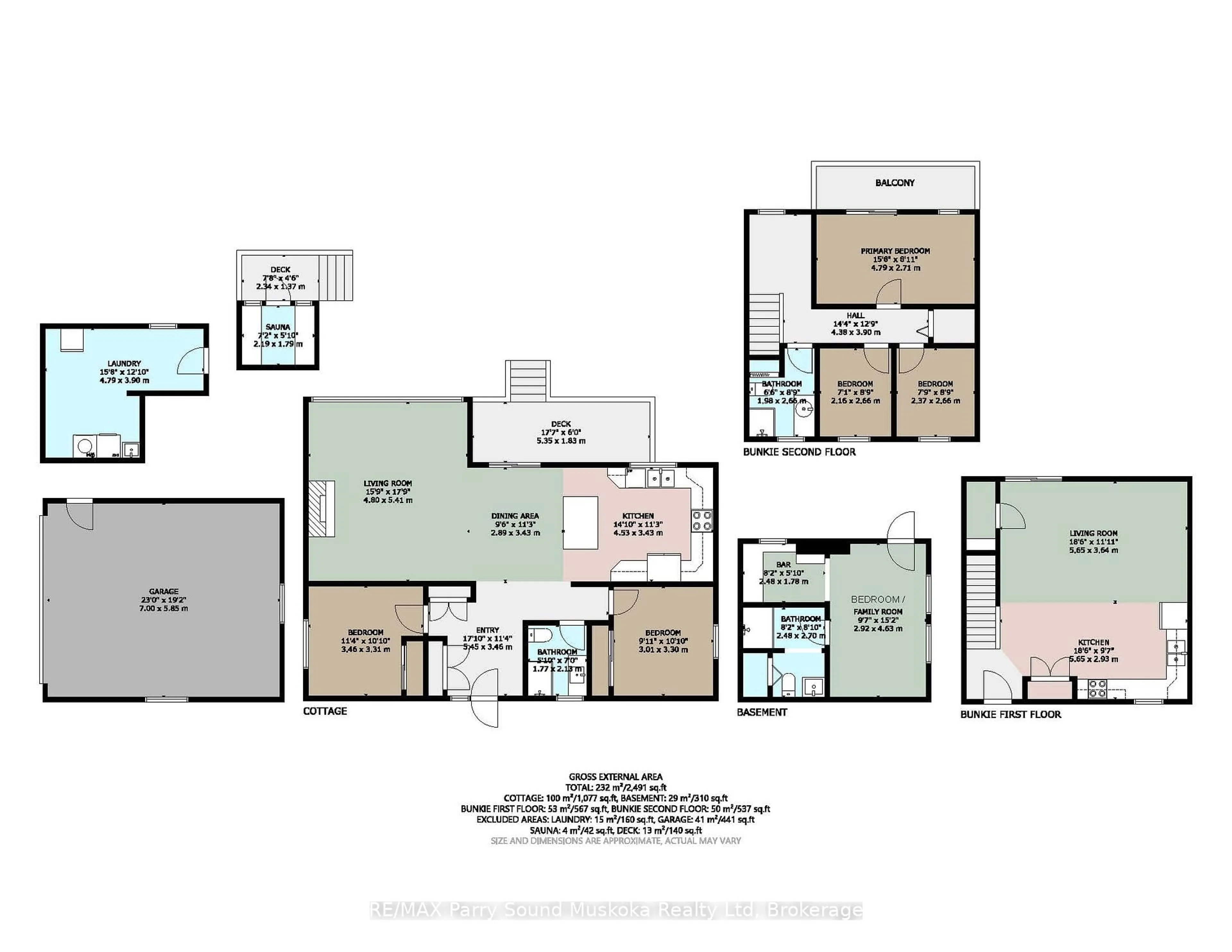 Floor plan for 18 Karhu Lane, Seguin Ontario P2A 2W8