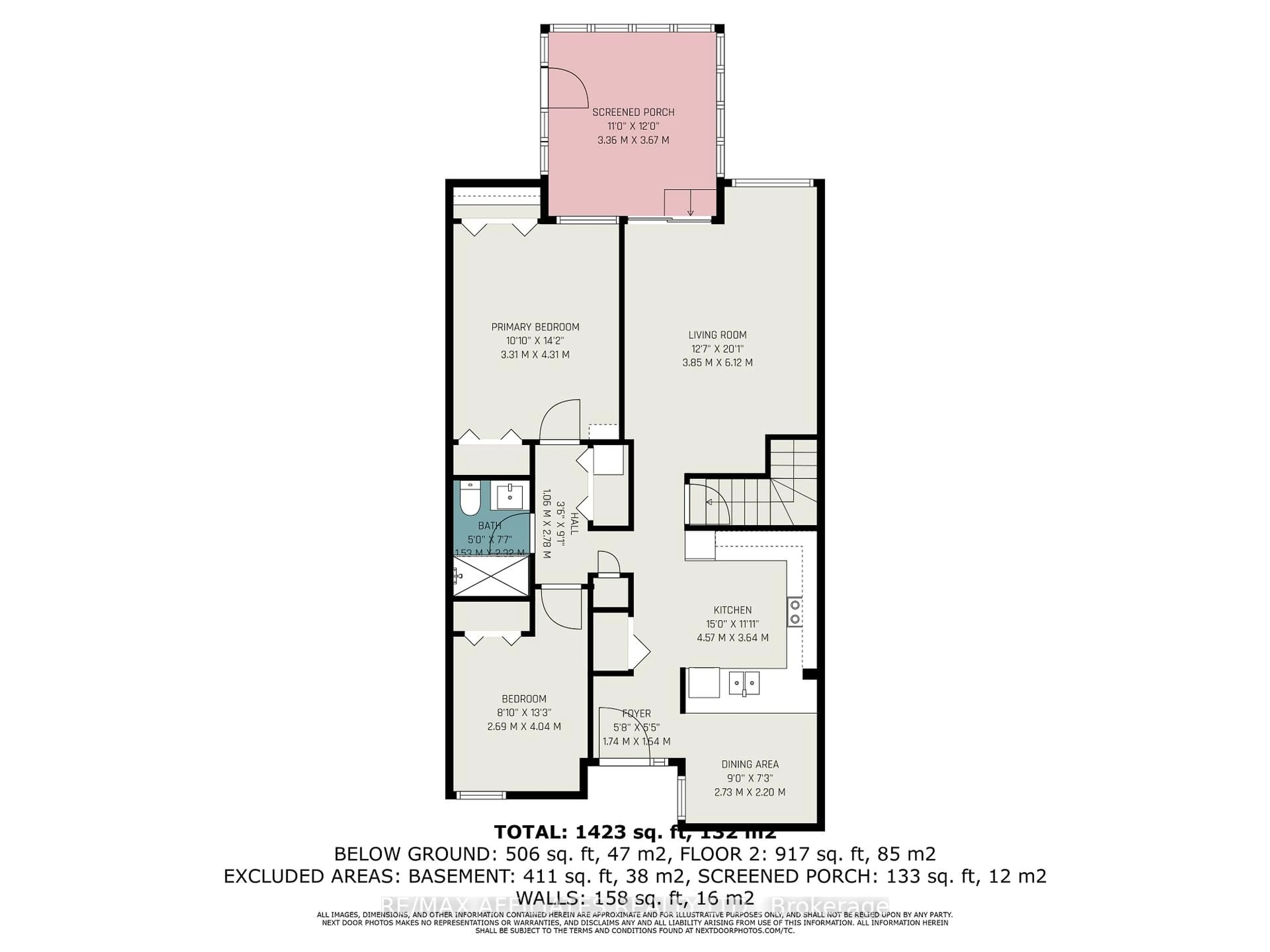 Floor plan for 16 Lally Lane #48, Perth Ontario K7H 3M3