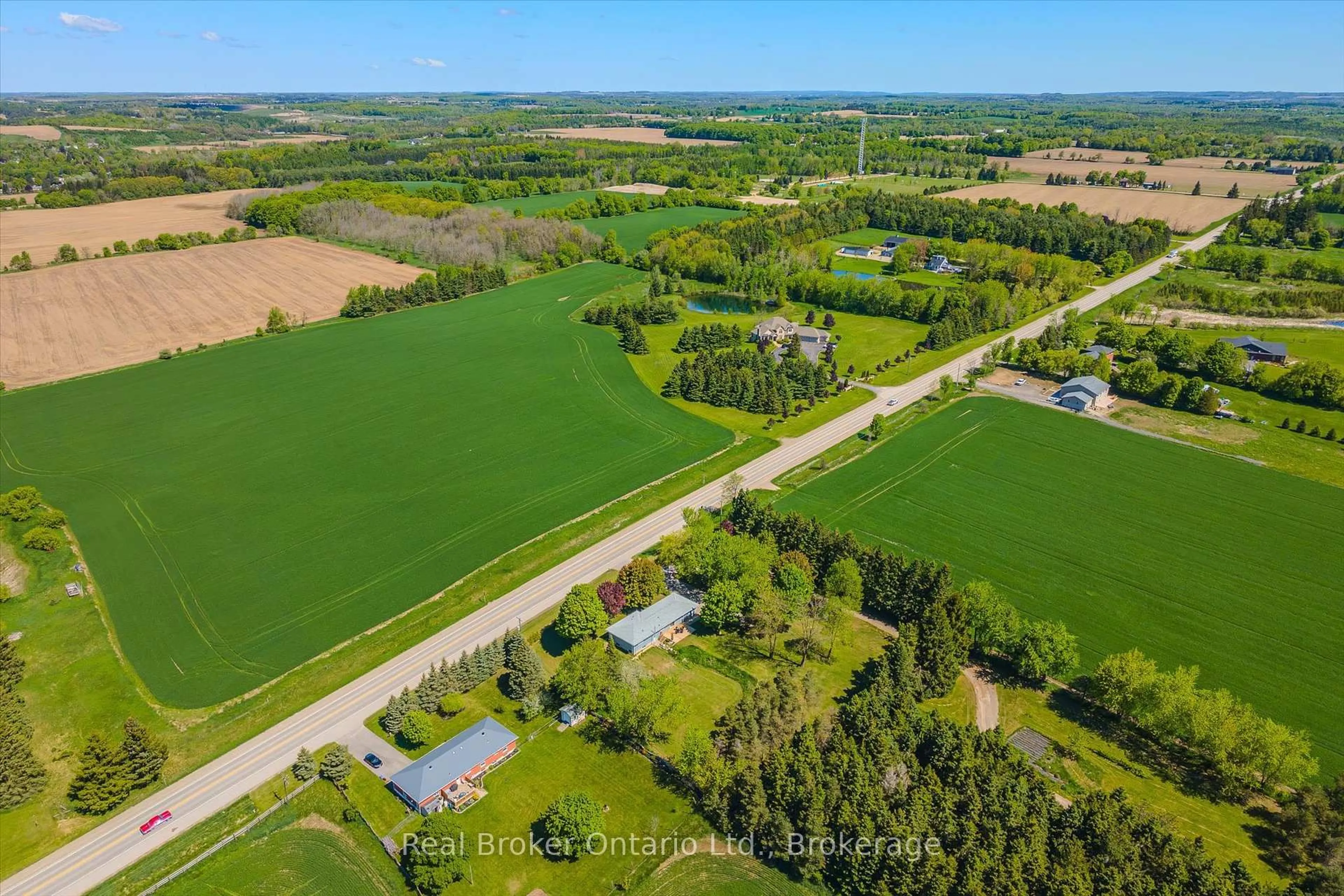 A pic from outside/outdoor area/front of a property/back of a property/a pic from drone, water/lake/river/ocean view for 9435 Wellington Road 22, Erin Ontario N0B 1Z0