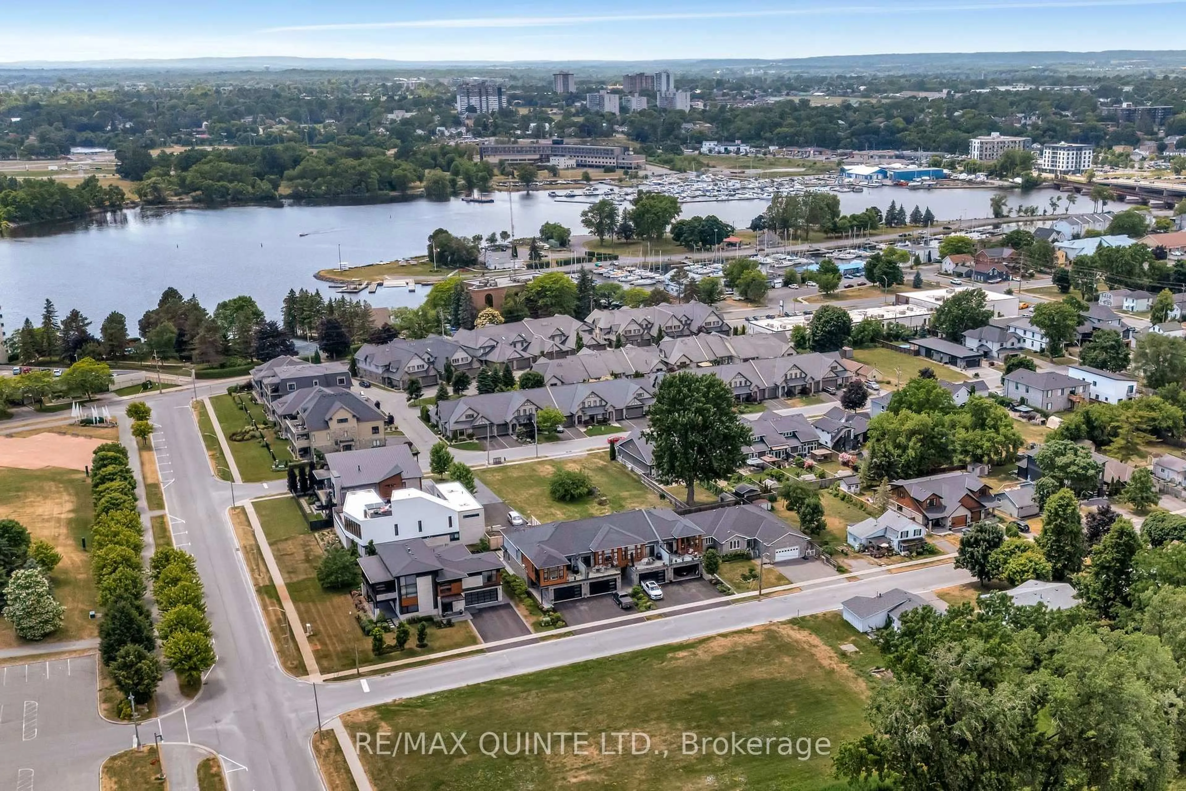 A pic from outside/outdoor area/front of a property/back of a property/a pic from drone, water/lake/river/ocean view for 40 John St, Belleville Ontario K8N 3E3