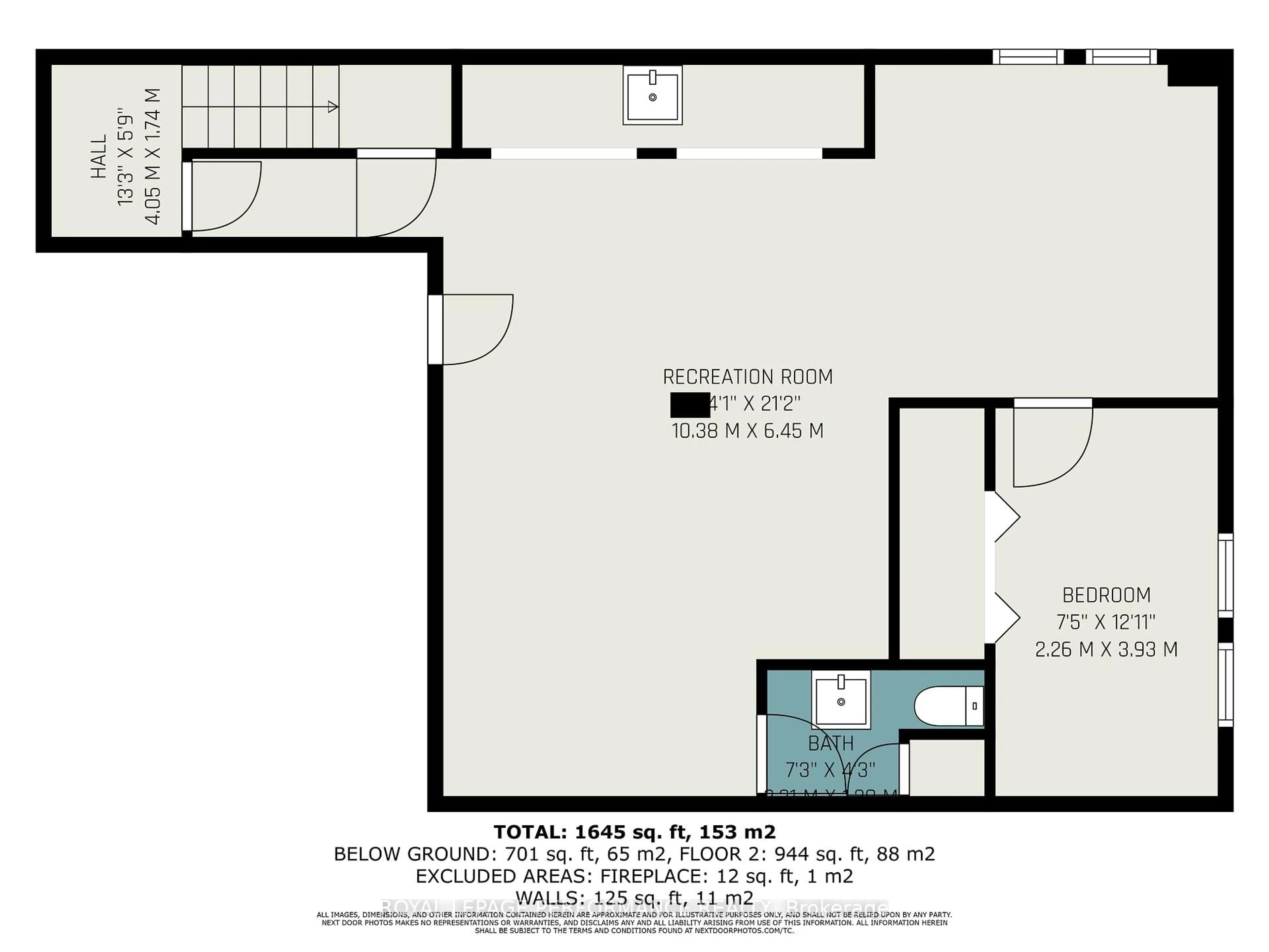 Floor plan for 8 Newgale St, Ottawa Ontario K2H 5R3