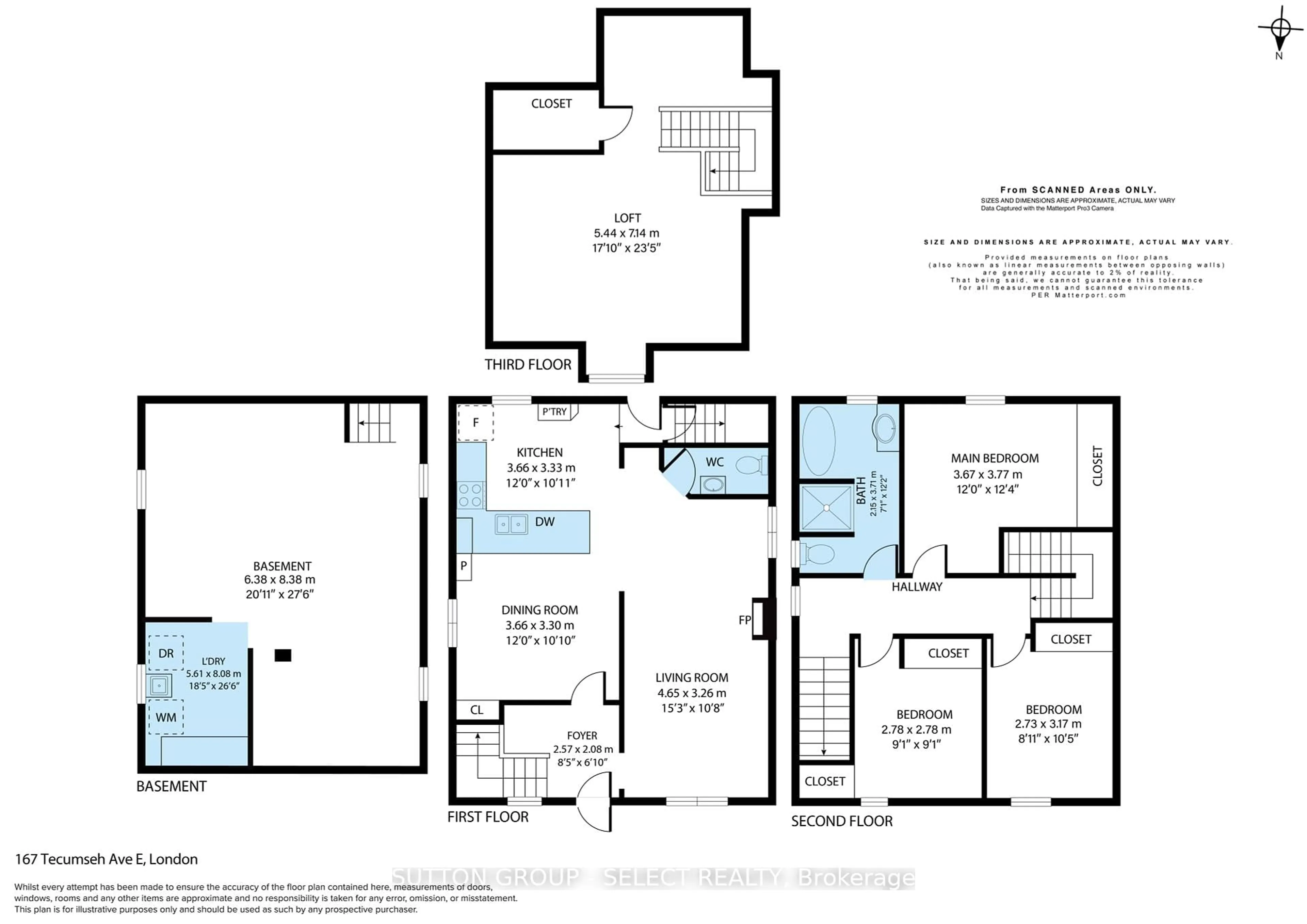 Floor plan for 167 Tecumseh Ave, London South Ontario N6C 1S3
