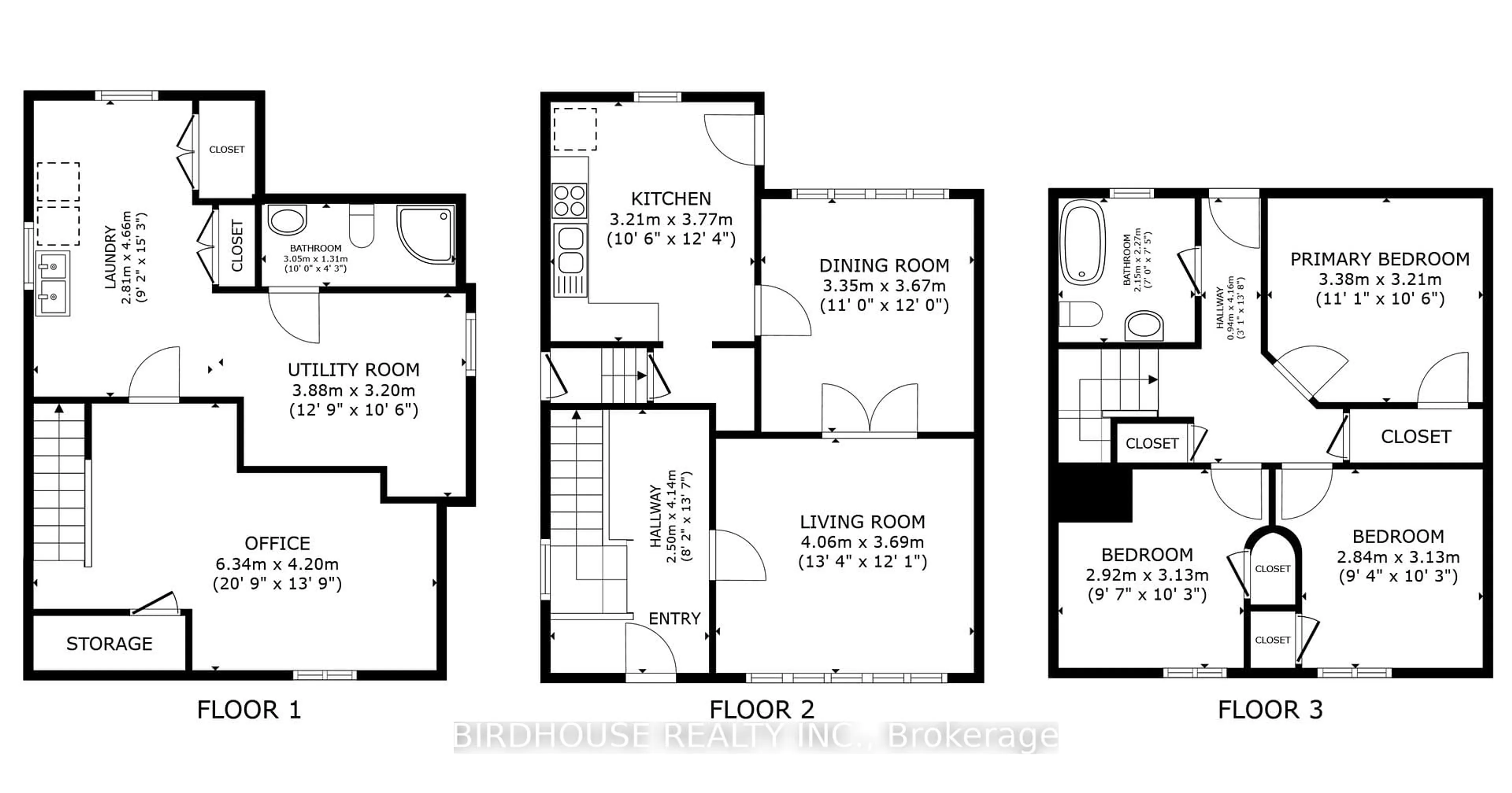 Floor plan for 490 George St, Peterborough Central Ontario K9J 3E5