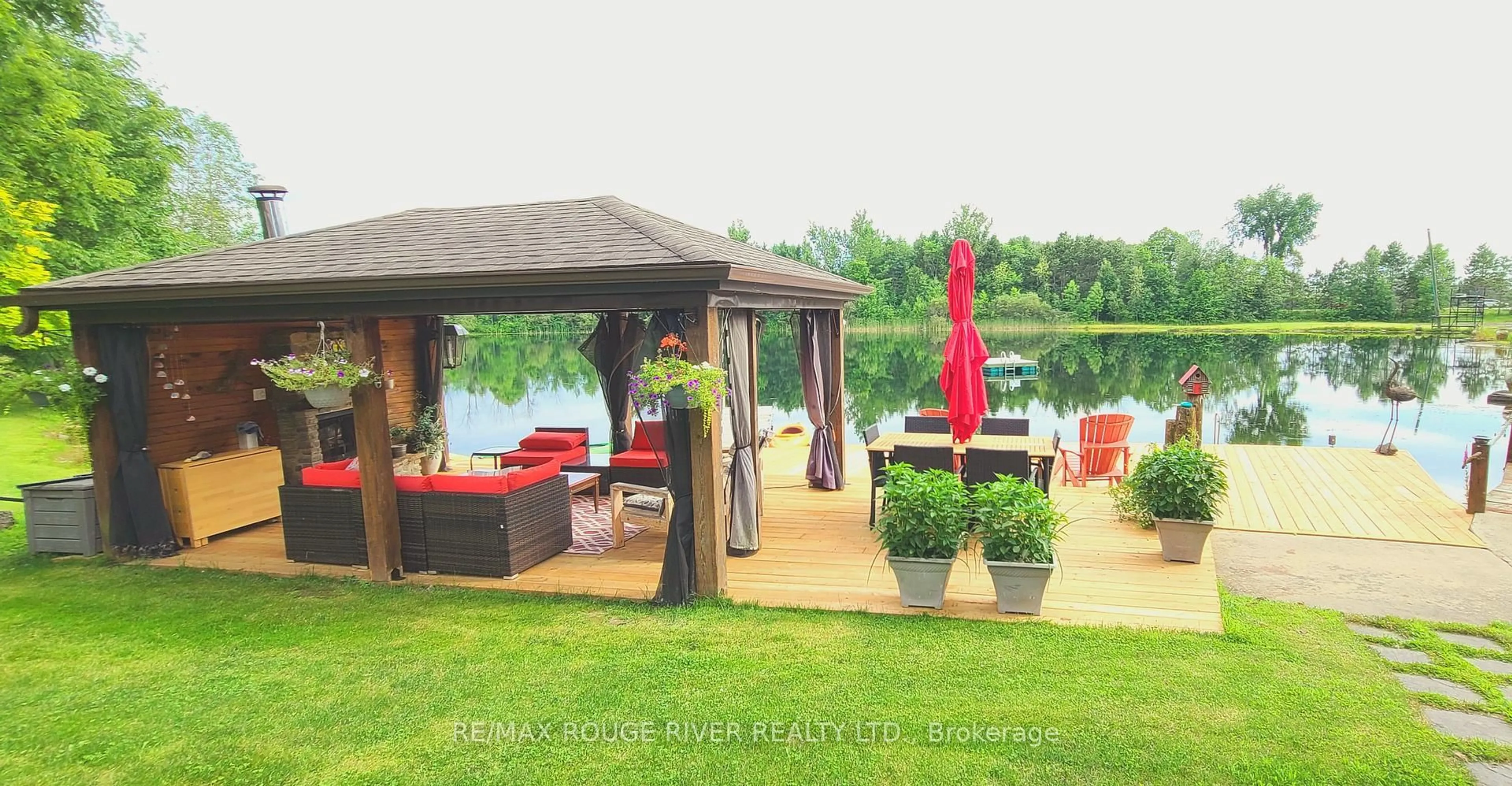 Patio, water/lake/river/ocean view for 908 County Rd 42 Rd, Athens Ontario K0E 1B0