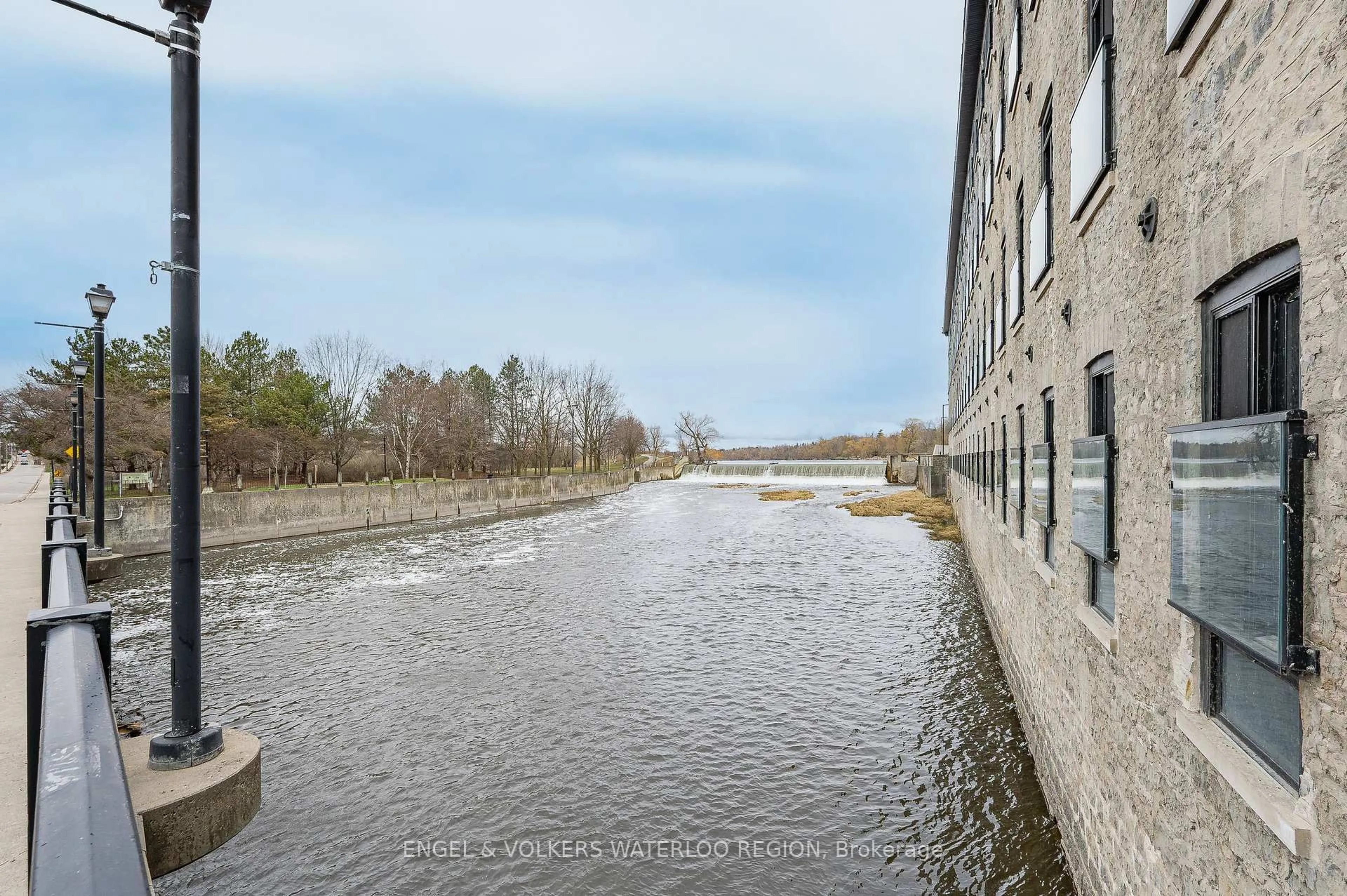 A pic from outside/outdoor area/front of a property/back of a property/a pic from drone, water/lake/river/ocean view for 19 Guelph Ave #207, Cambridge Ontario N3C 1A2