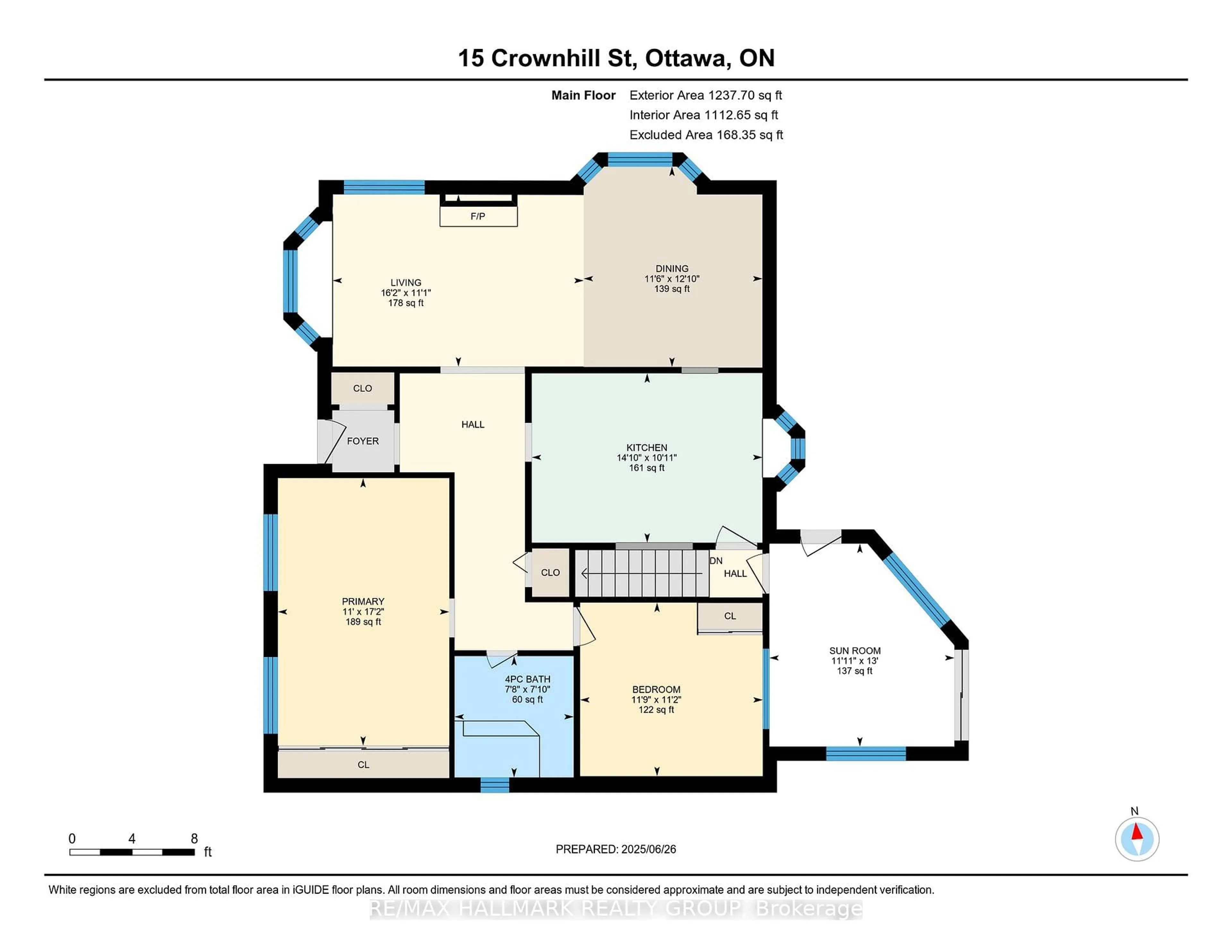 Floor plan for 15 Crownhill St, Ottawa Ontario K1J 7K3