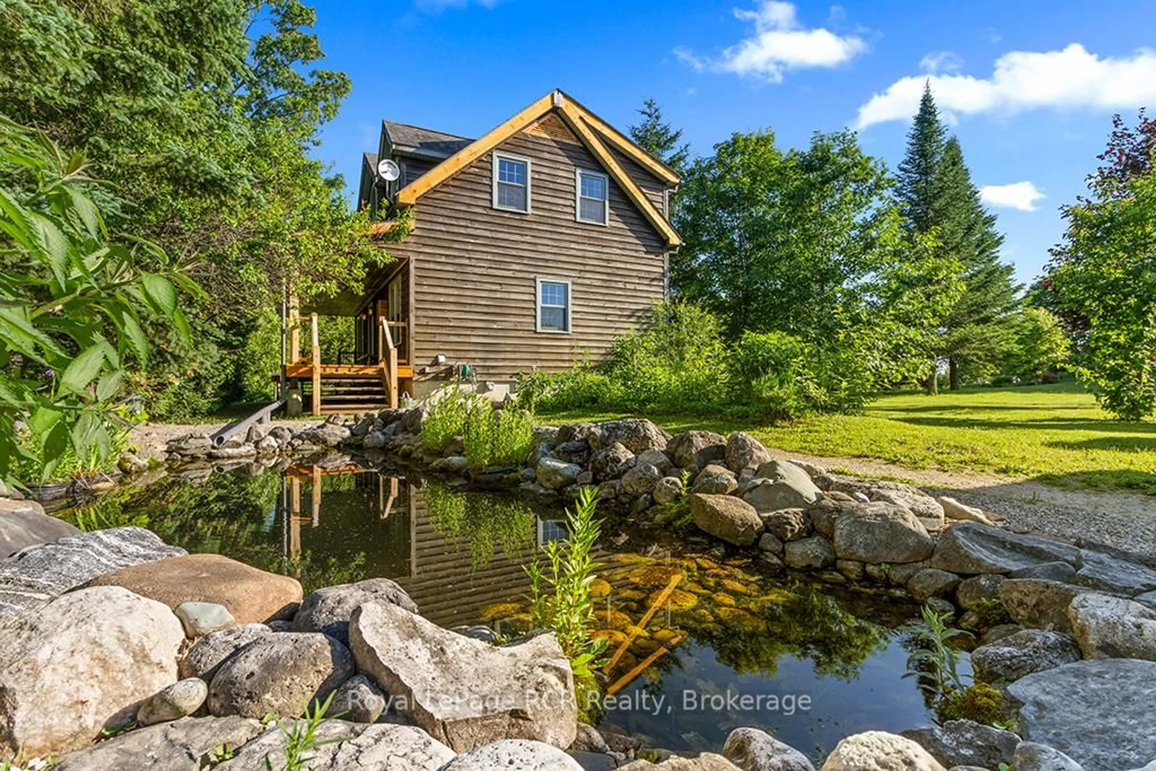 A pic from outside/outdoor area/front of a property/back of a property/a pic from drone, water/lake/river/ocean view for 554428 Glenelg Rd 23 Rd, West Grey Ontario N0C 1H0