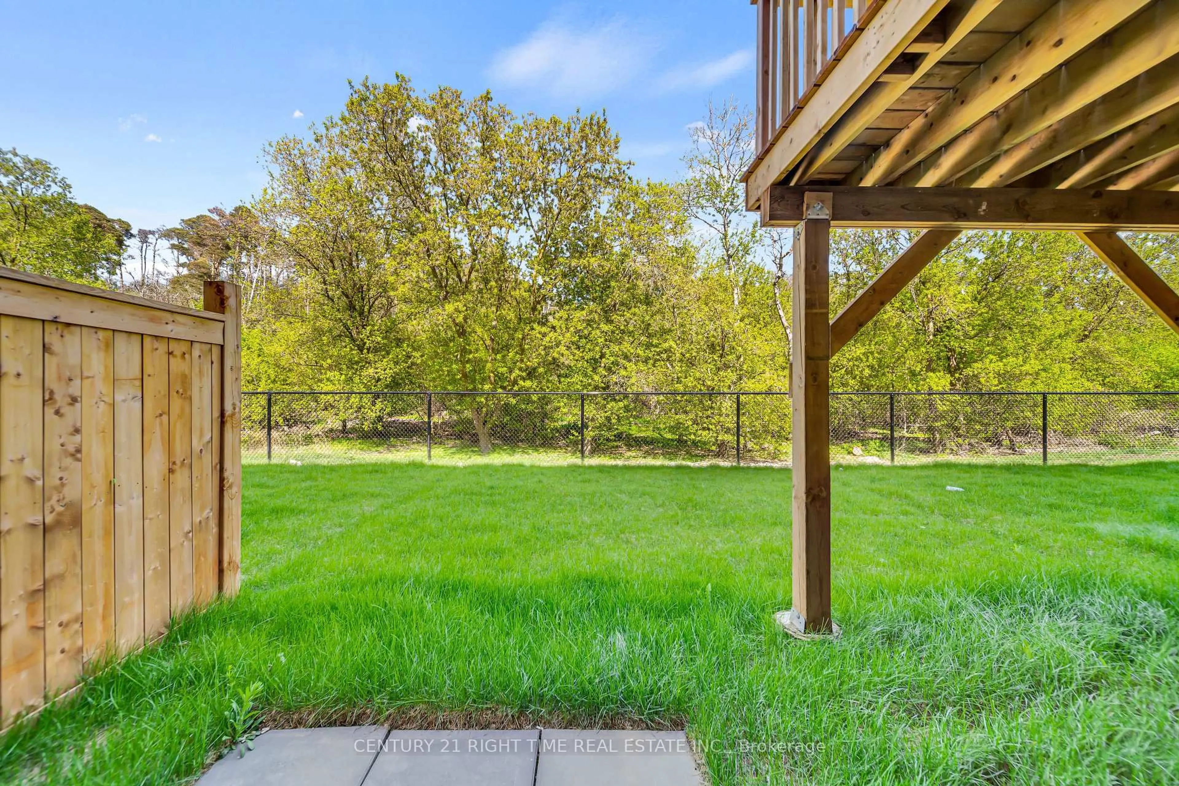 Patio, forest/trees view for 100 Hollywood Crt #51, Cambridge Ontario N1R 0C5