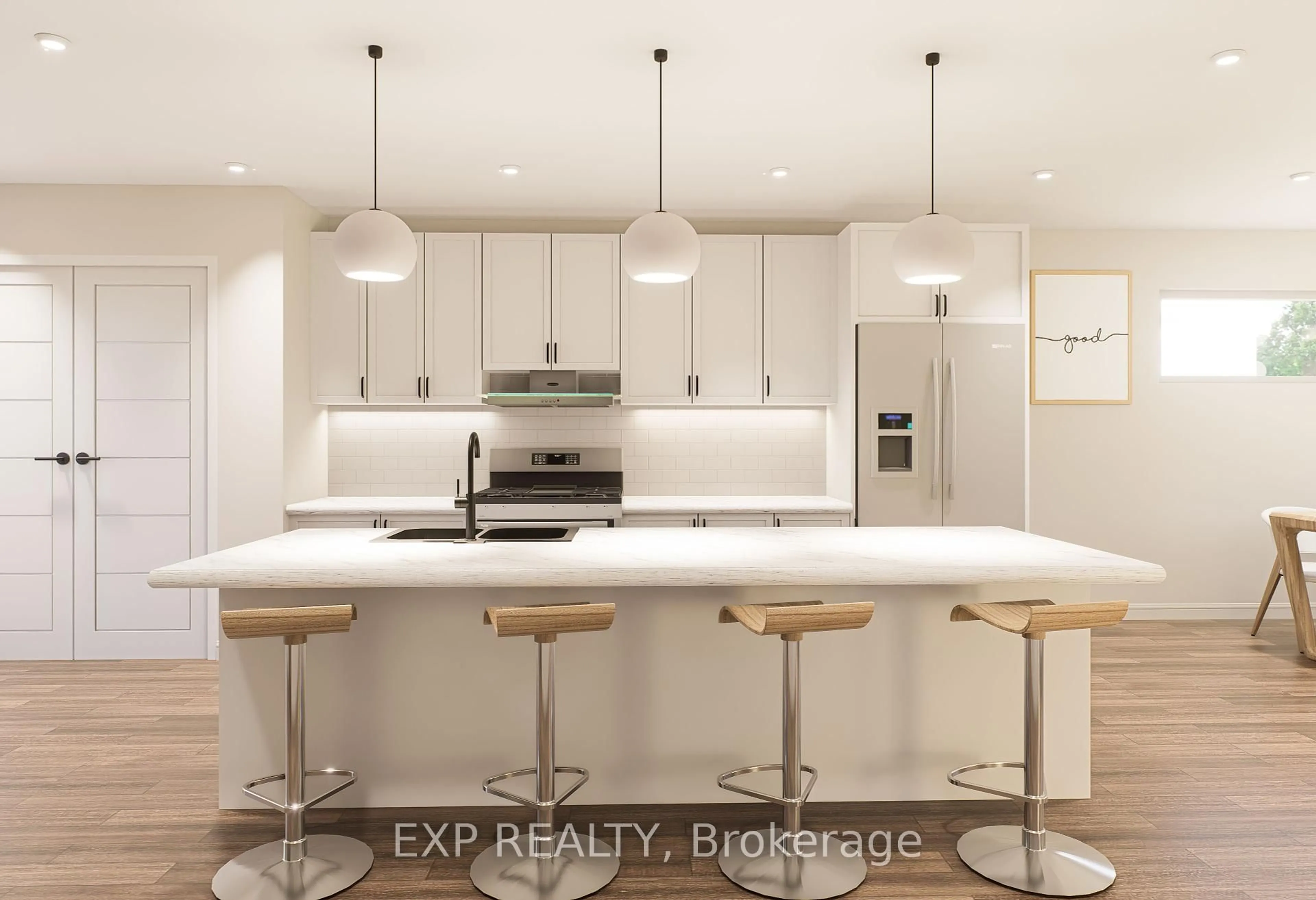 Contemporary kitchen, ceramic/tile floor for 63 Carpe St, Casselman Ontario K0A 1M0