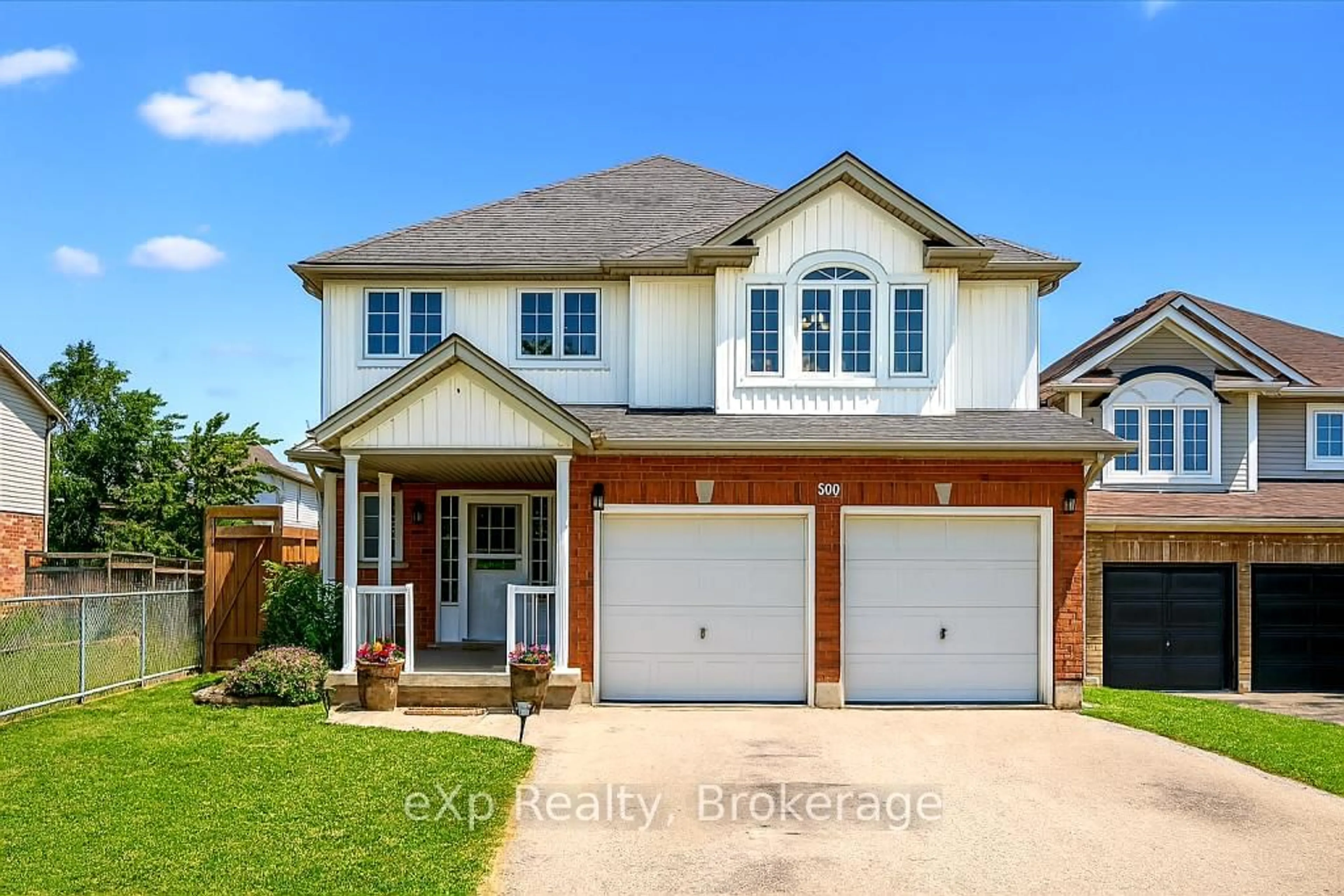 Home with brick exterior material, street for 500 Bridlewreath Crt, Kitchener Ontario N2E 3V6