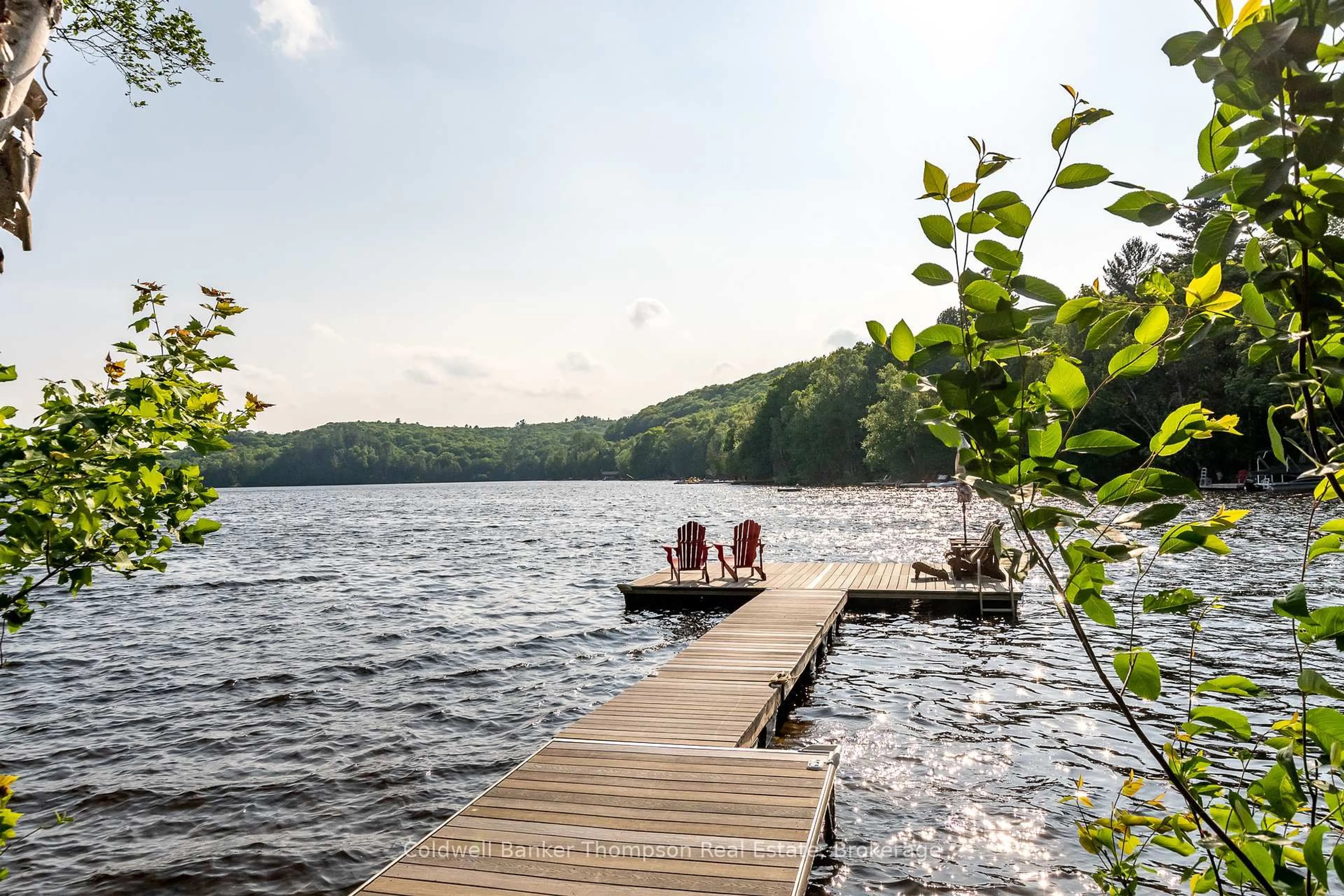 Patio, water/lake/river/ocean view for 215 Ena Dr, Huntsville Ontario P1H 2J4