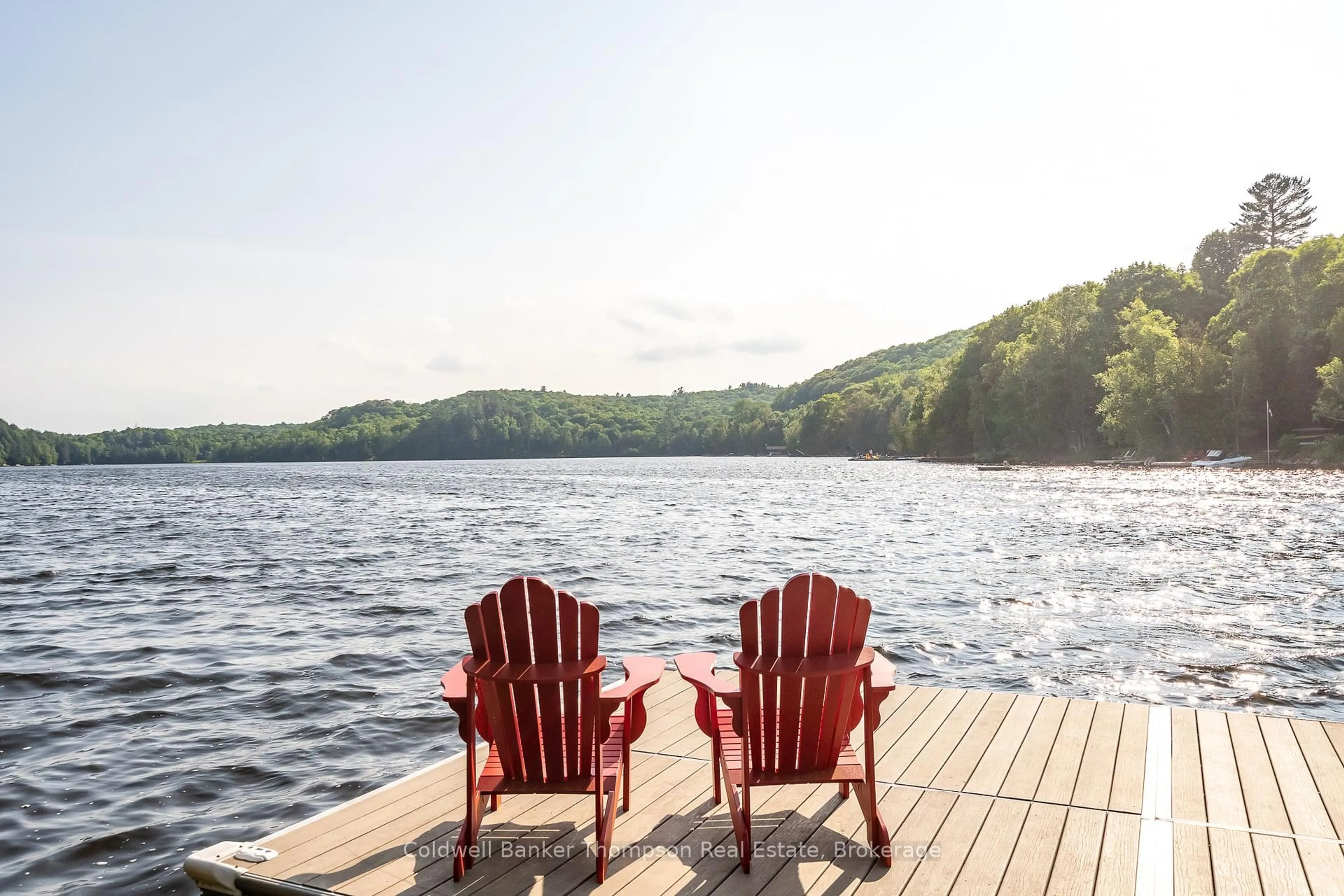 Patio, water/lake/river/ocean view for 215 Ena Dr, Huntsville Ontario P1H 2J4