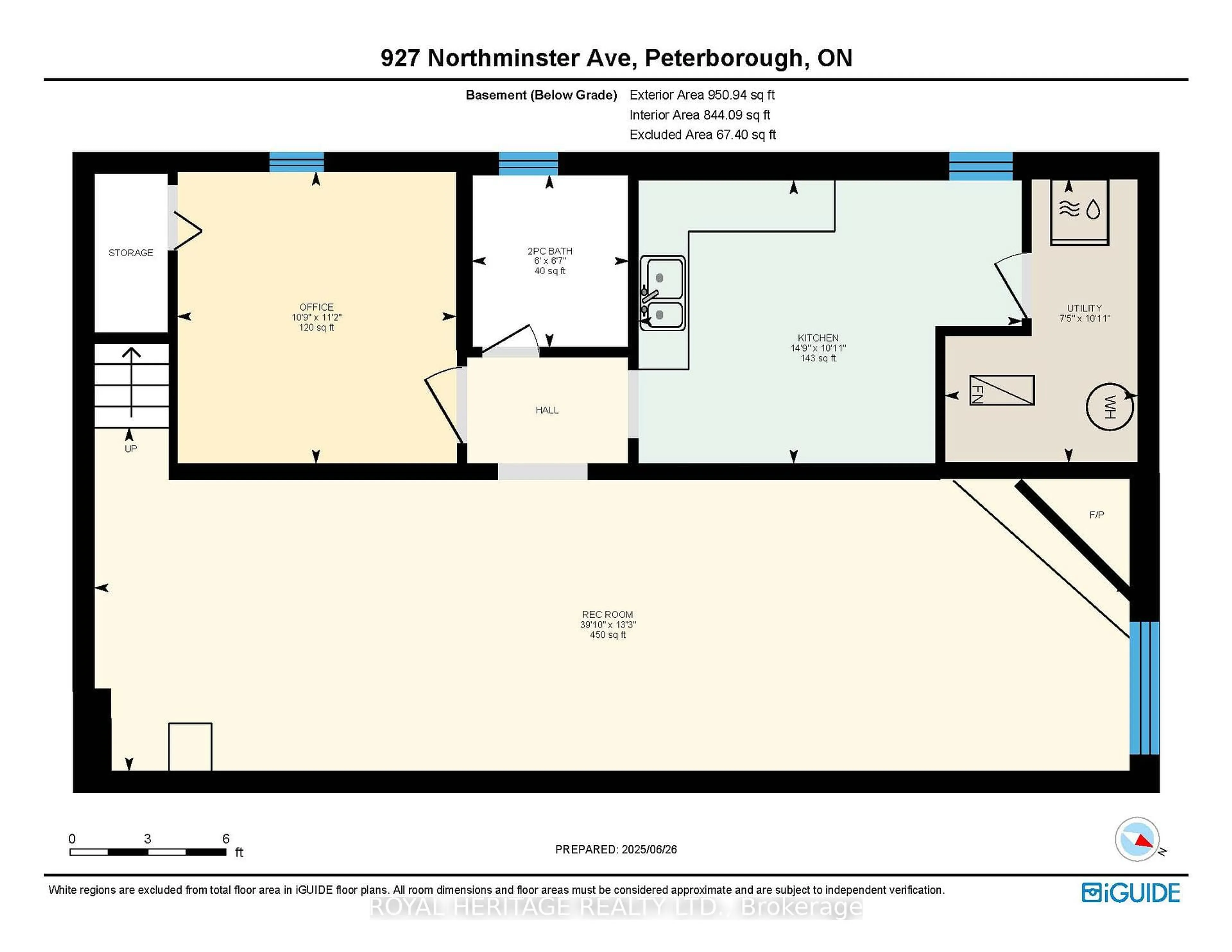Floor plan for 927 Northminster Ave, Peterborough North Ontario K9H 6H7