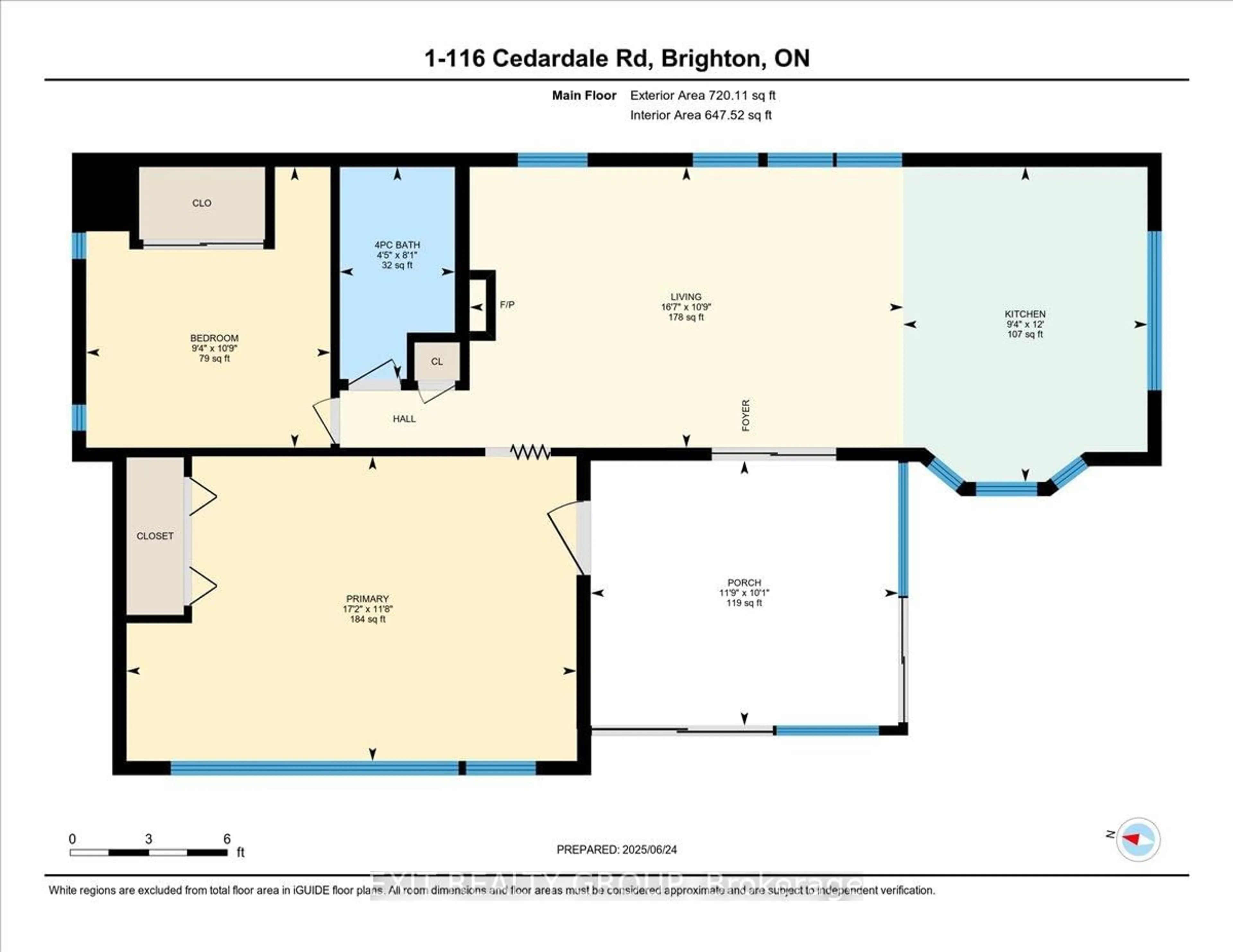 Floor plan for 116 Cedardale Rd #1, Brighton Ontario K0K 1H0