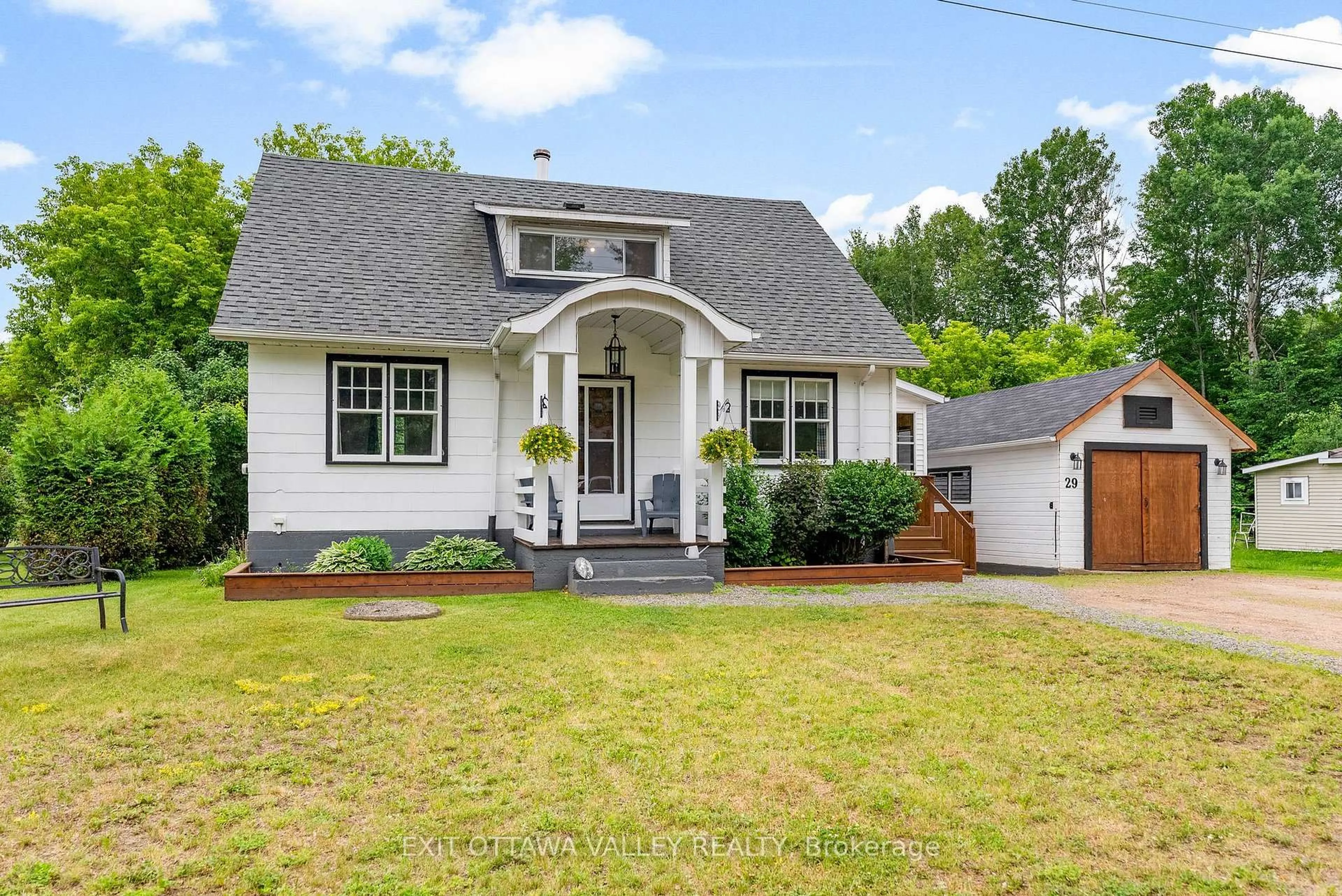 Home with vinyl exterior material, street for 29 Boland St, Killaloe Ontario K0J 2A0