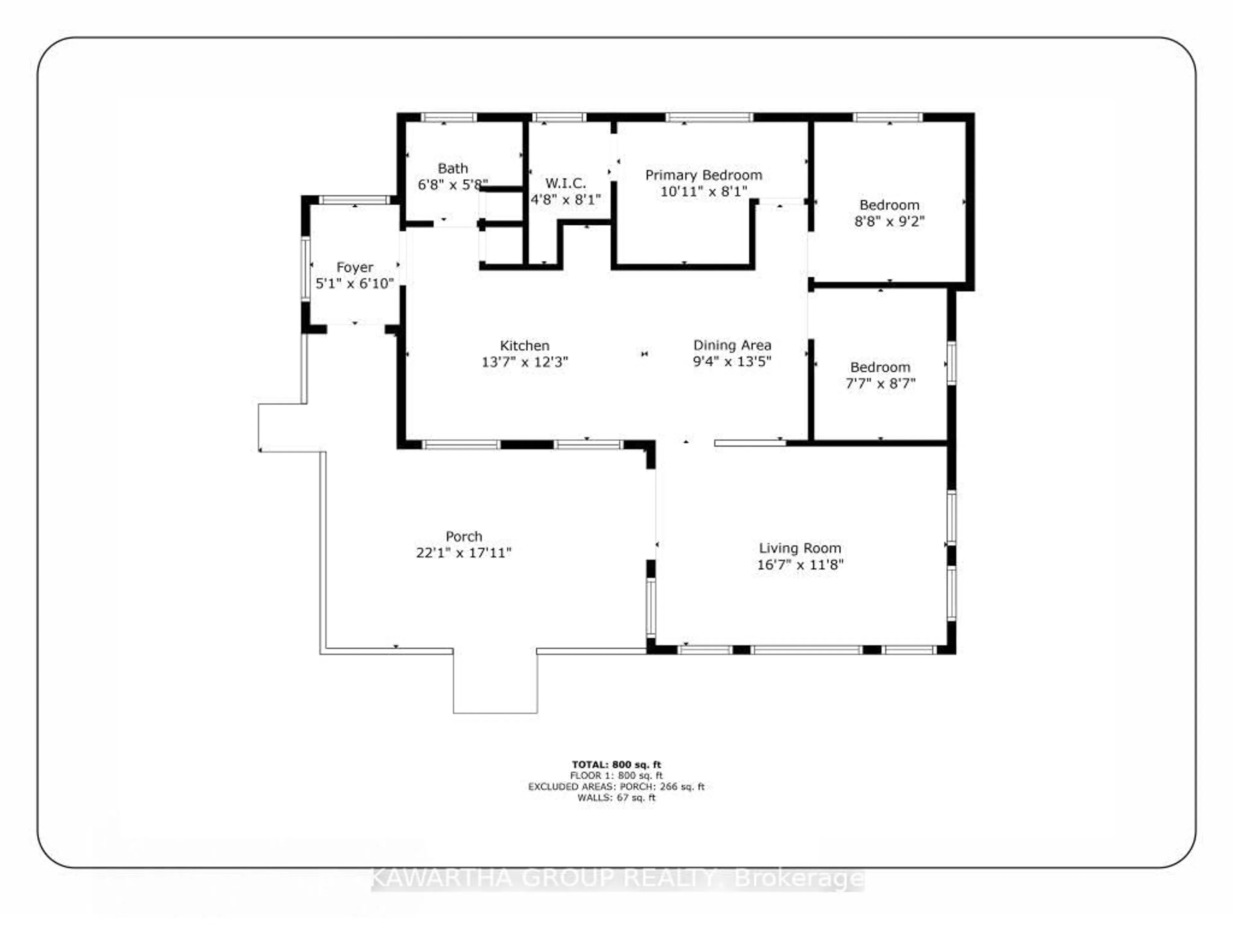 Floor plan for 212 North Shore Rd, Kawartha Lakes Ontario K0M 2B0