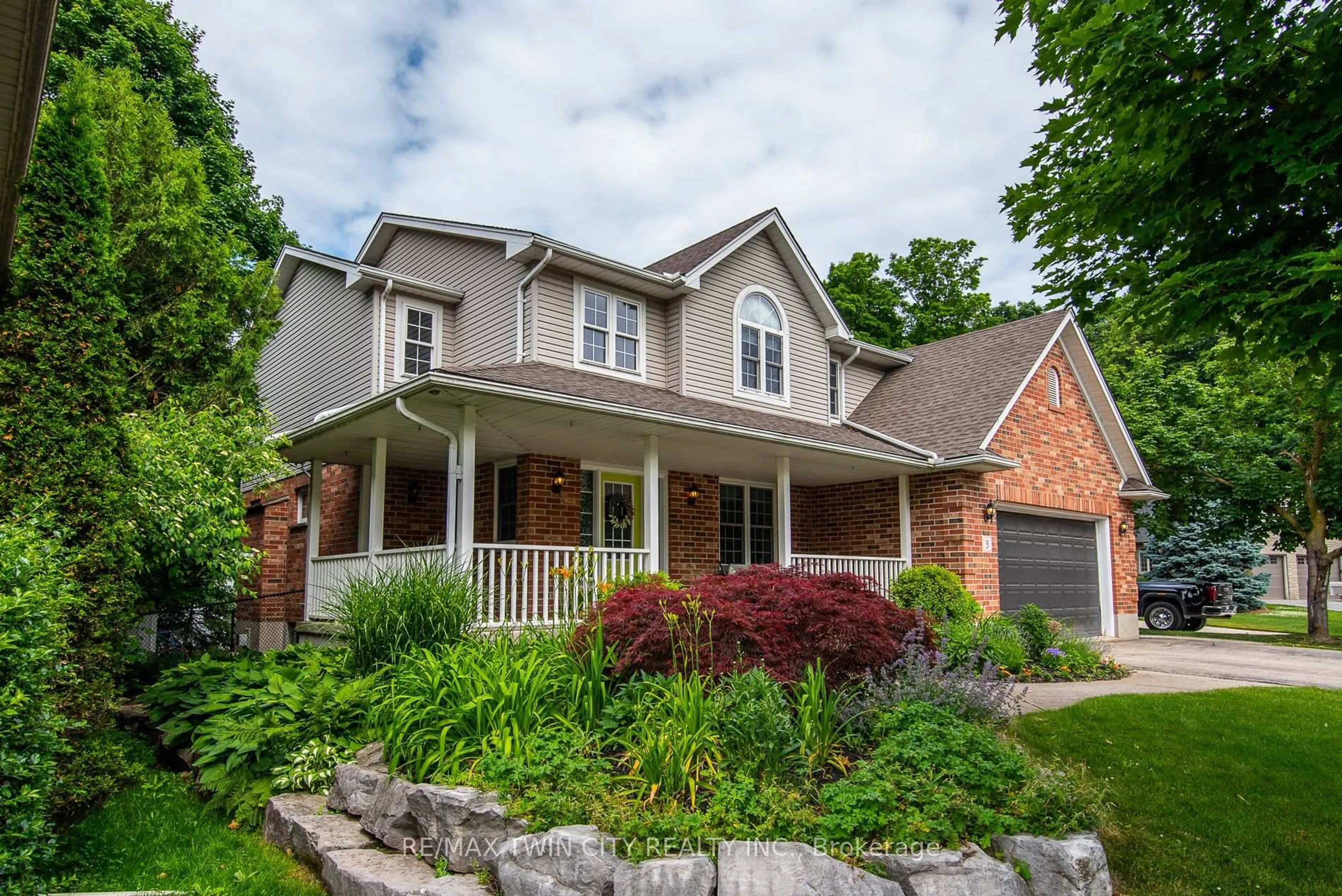 Home with brick exterior material, street for 3 Shadywood Crt, Wellesley Ontario N0B 2T0