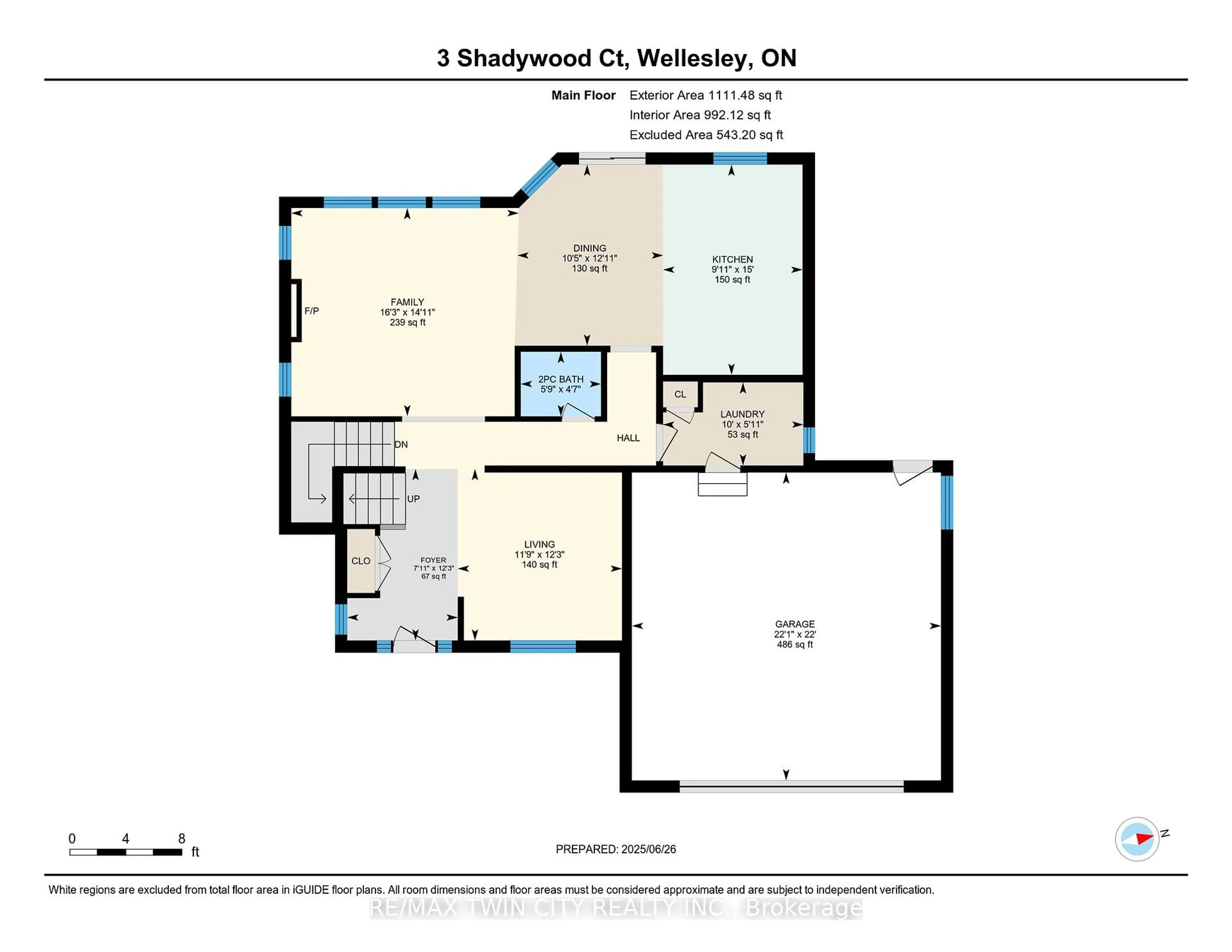 Floor plan for 3 Shadywood Crt, Wellesley Ontario N0B 2T0