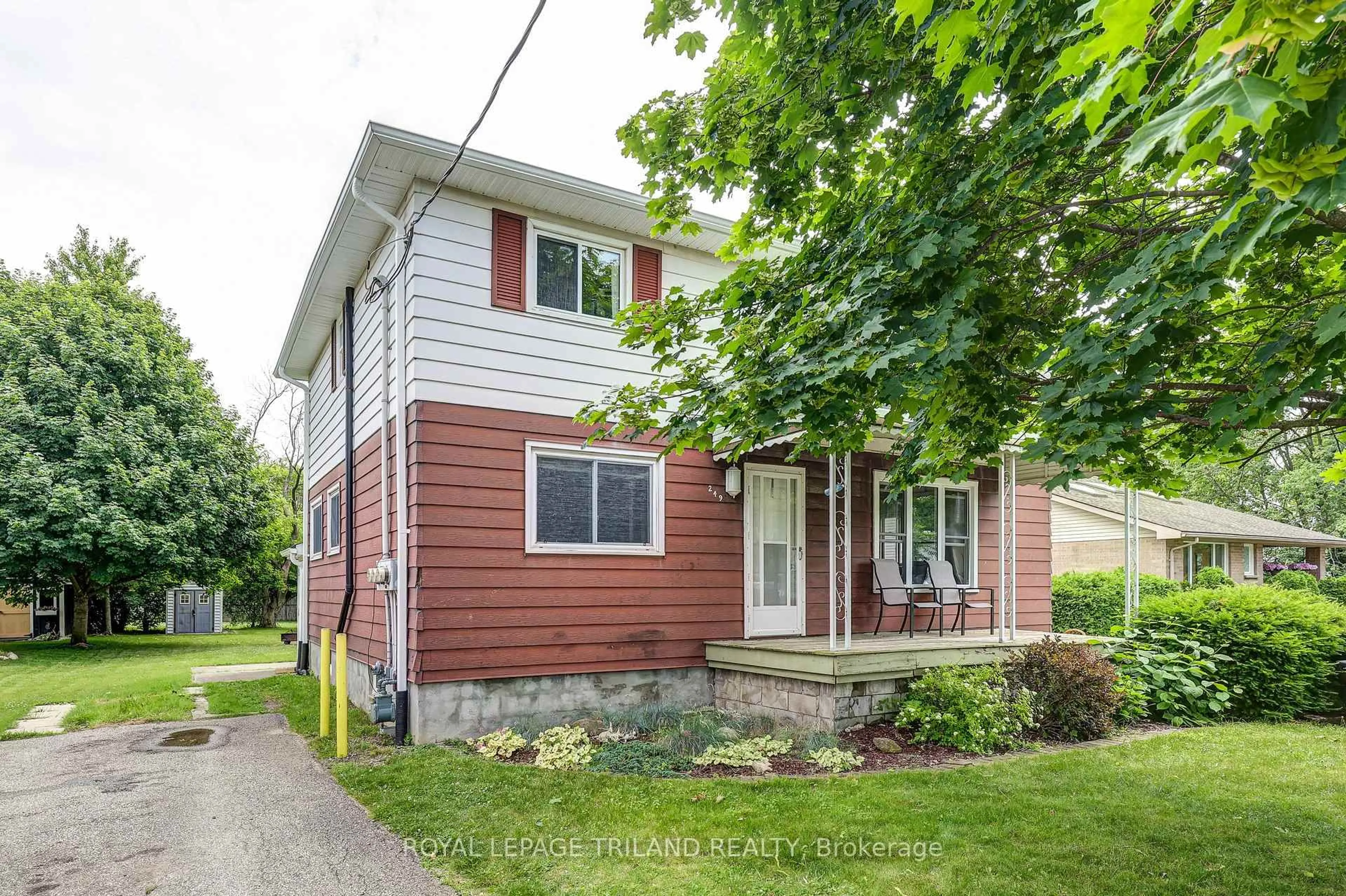 Home with vinyl exterior material, street for 249 Victoria St, Central Elgin Ontario N0L 1B0