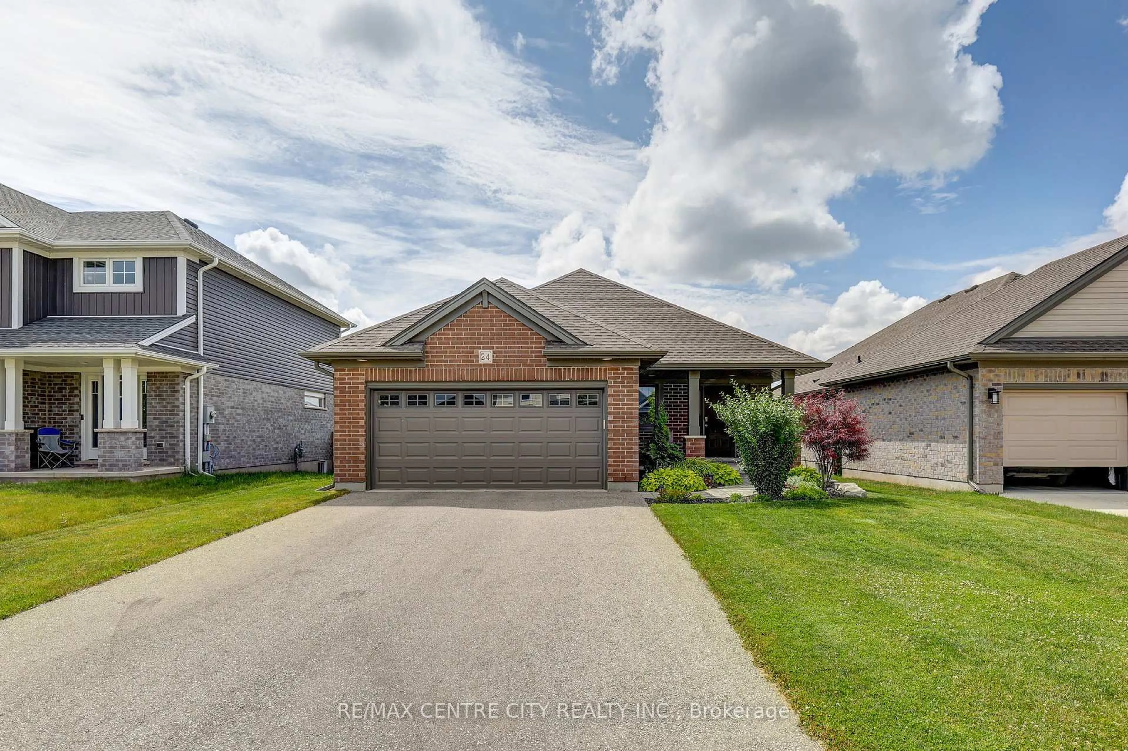 Home with brick exterior material, street for 24 Acorn Tr, St. Thomas Ontario N5R 0H5