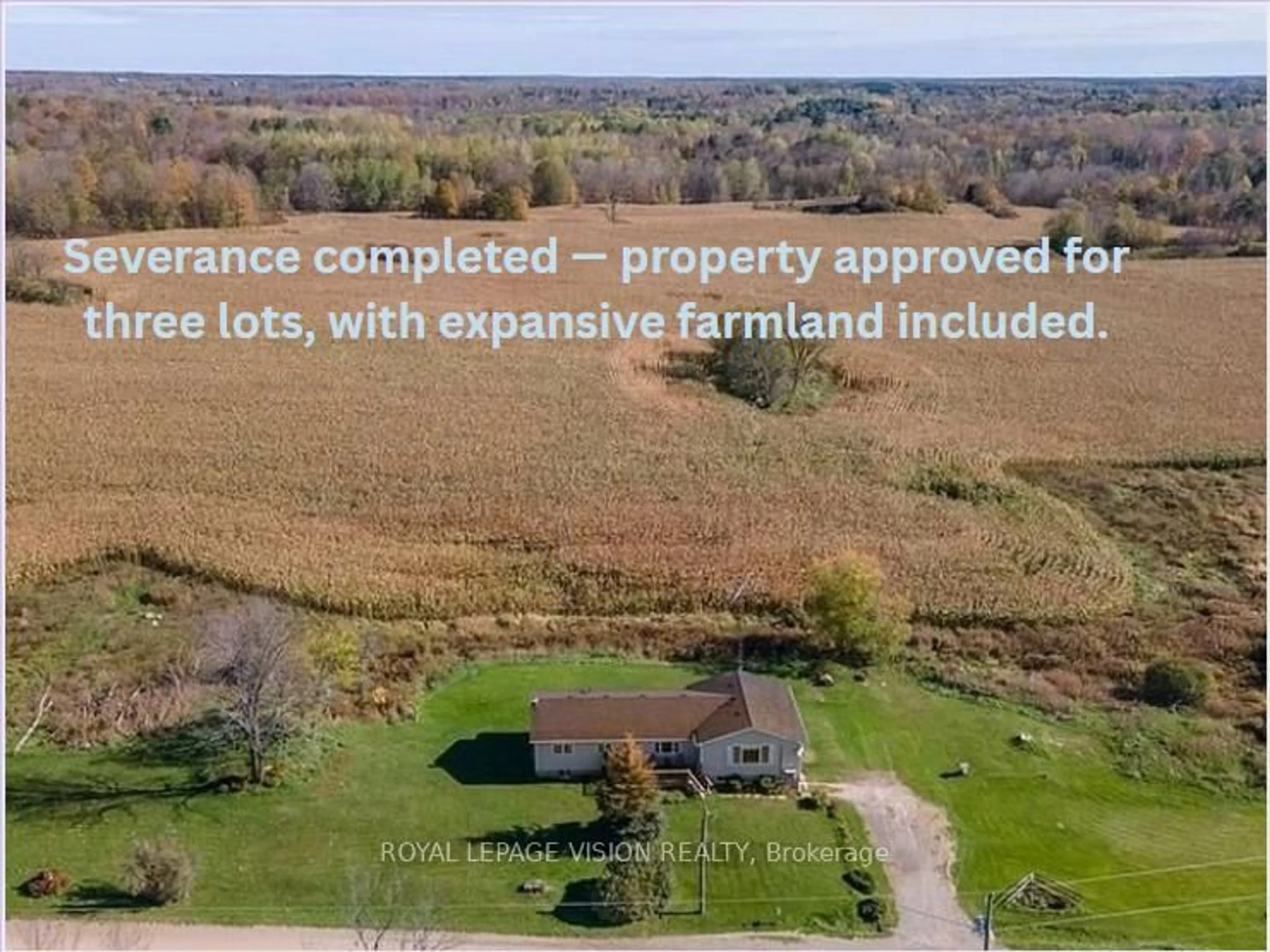 A pic from outside/outdoor area/front of a property/back of a property/a pic from drone, unknown for 1304 Hunt Club Rd #Land + Bldg, Madoc Ontario K0K 2K0