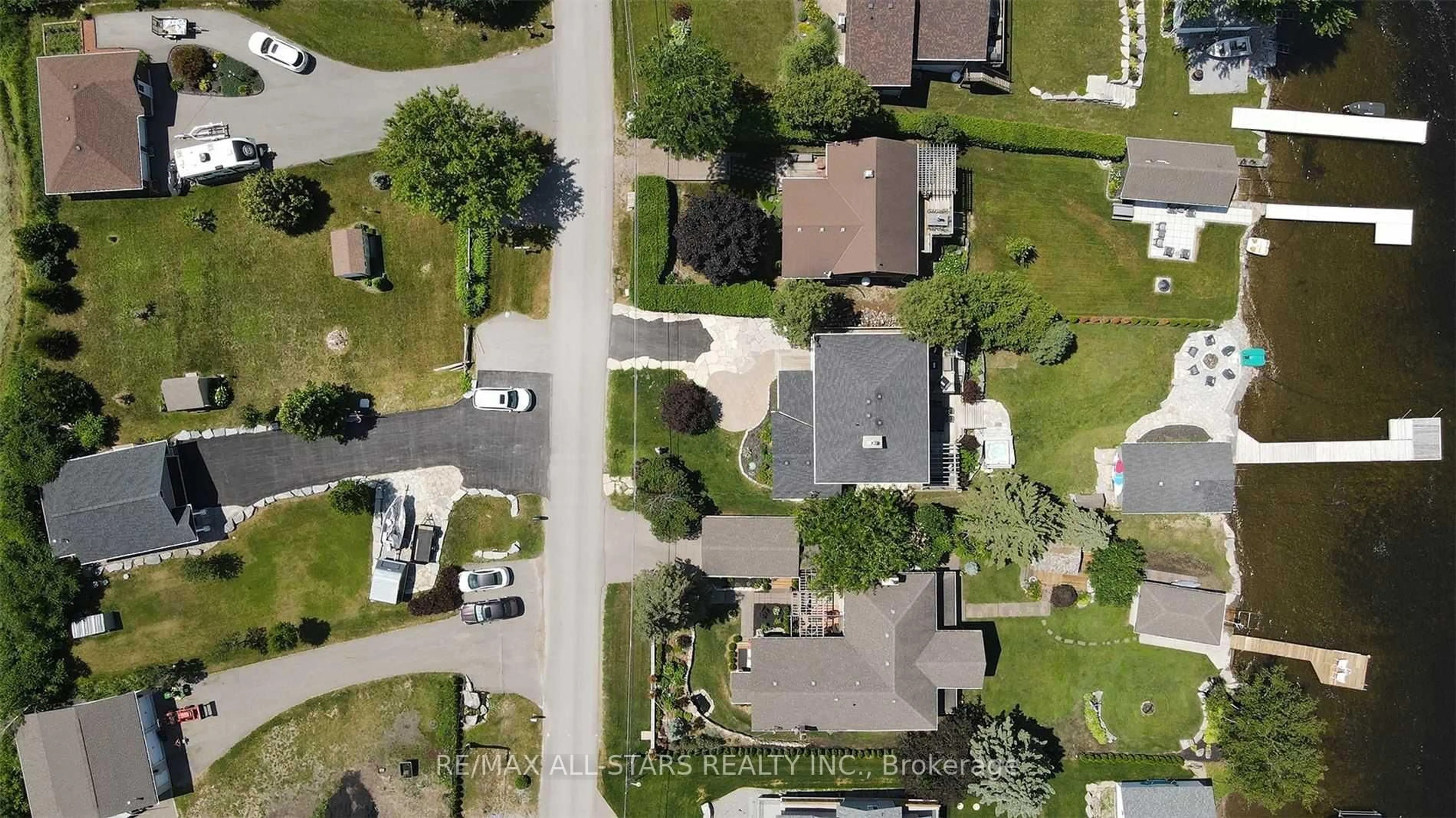 A pic from outside/outdoor area/front of a property/back of a property/a pic from drone, street for 47 Kenhill Beach Rd, Kawartha Lakes Ontario K0M 1L0