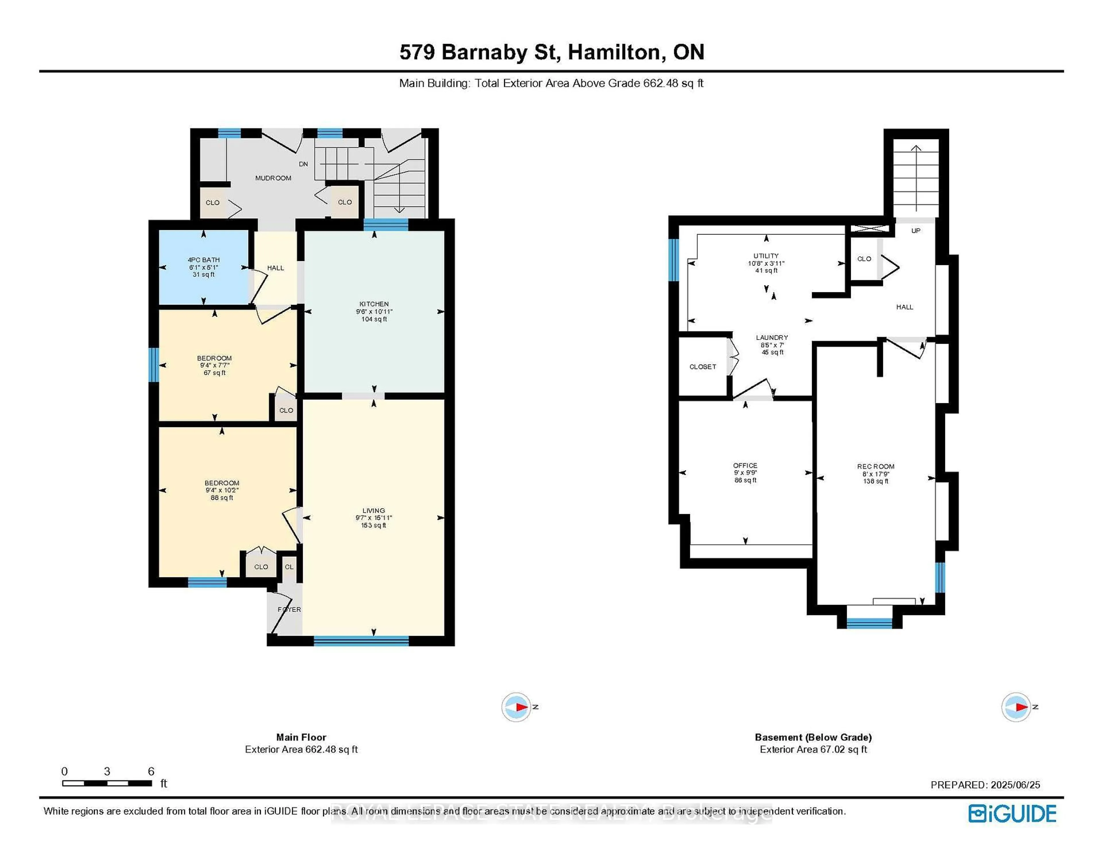Floor plan for 579 Barnaby St, Hamilton Ontario L8H 6T8