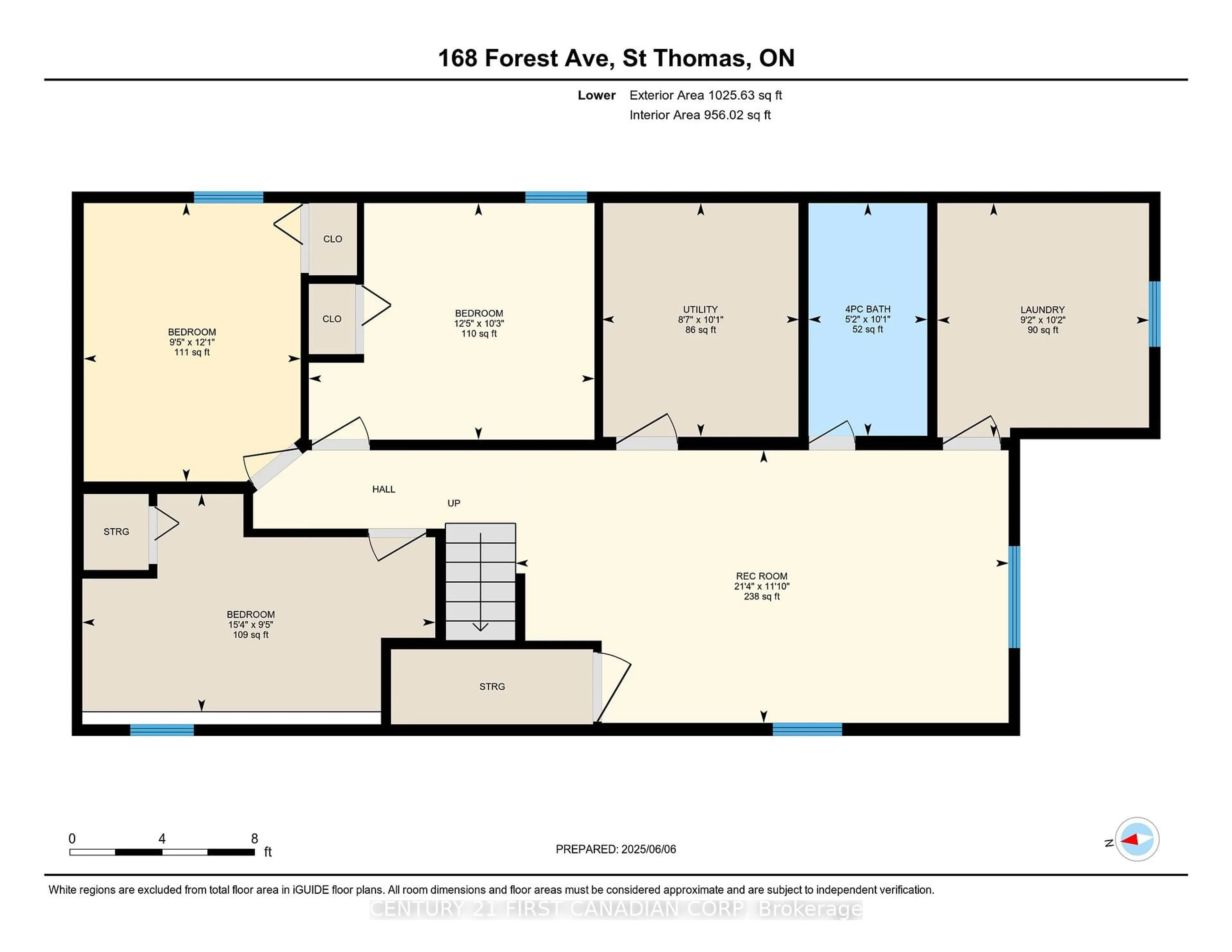 Floor plan for 168 Forest Ave, St. Thomas Ontario N5R 2K2