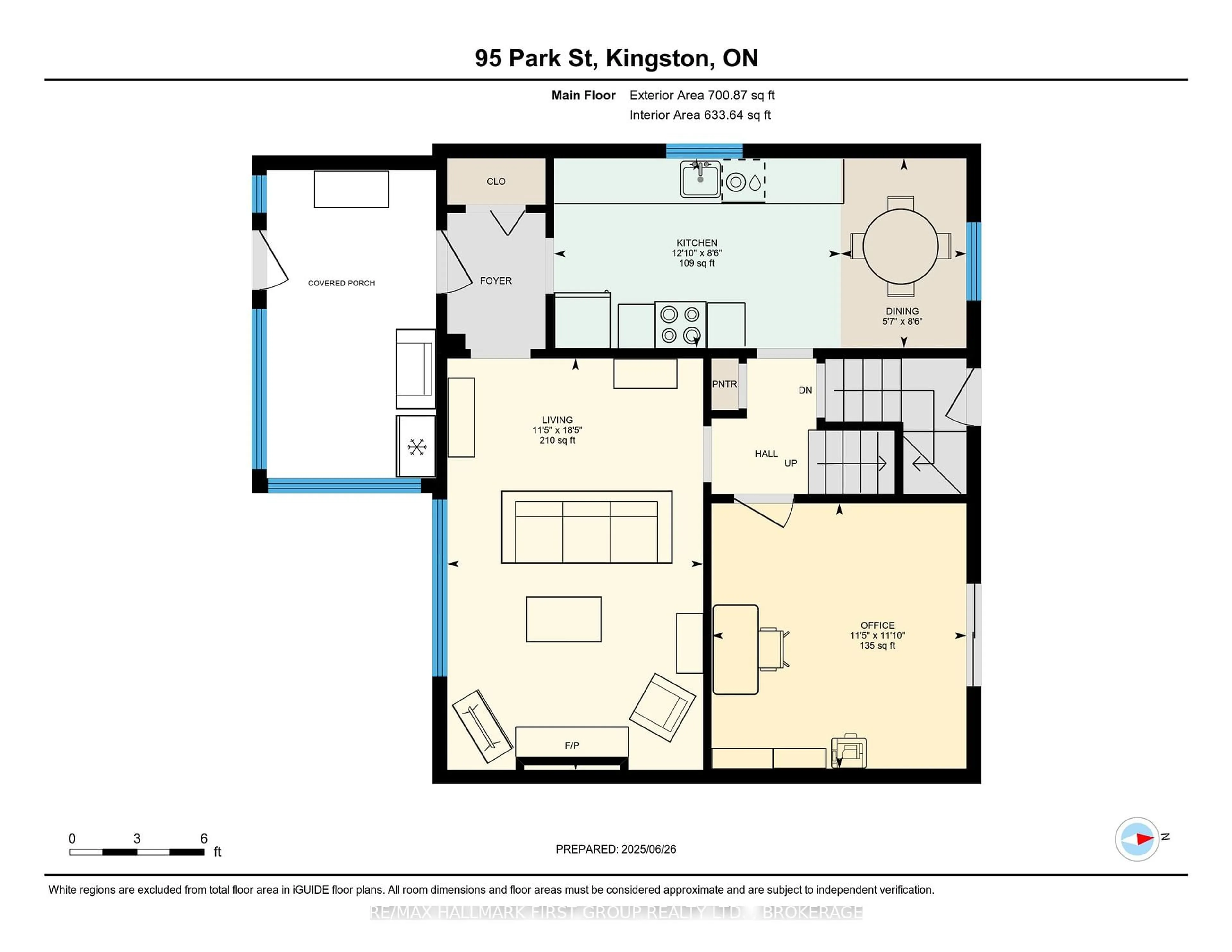 Floor plan for 95 PARK St, Kingston Ontario K7L 1J9