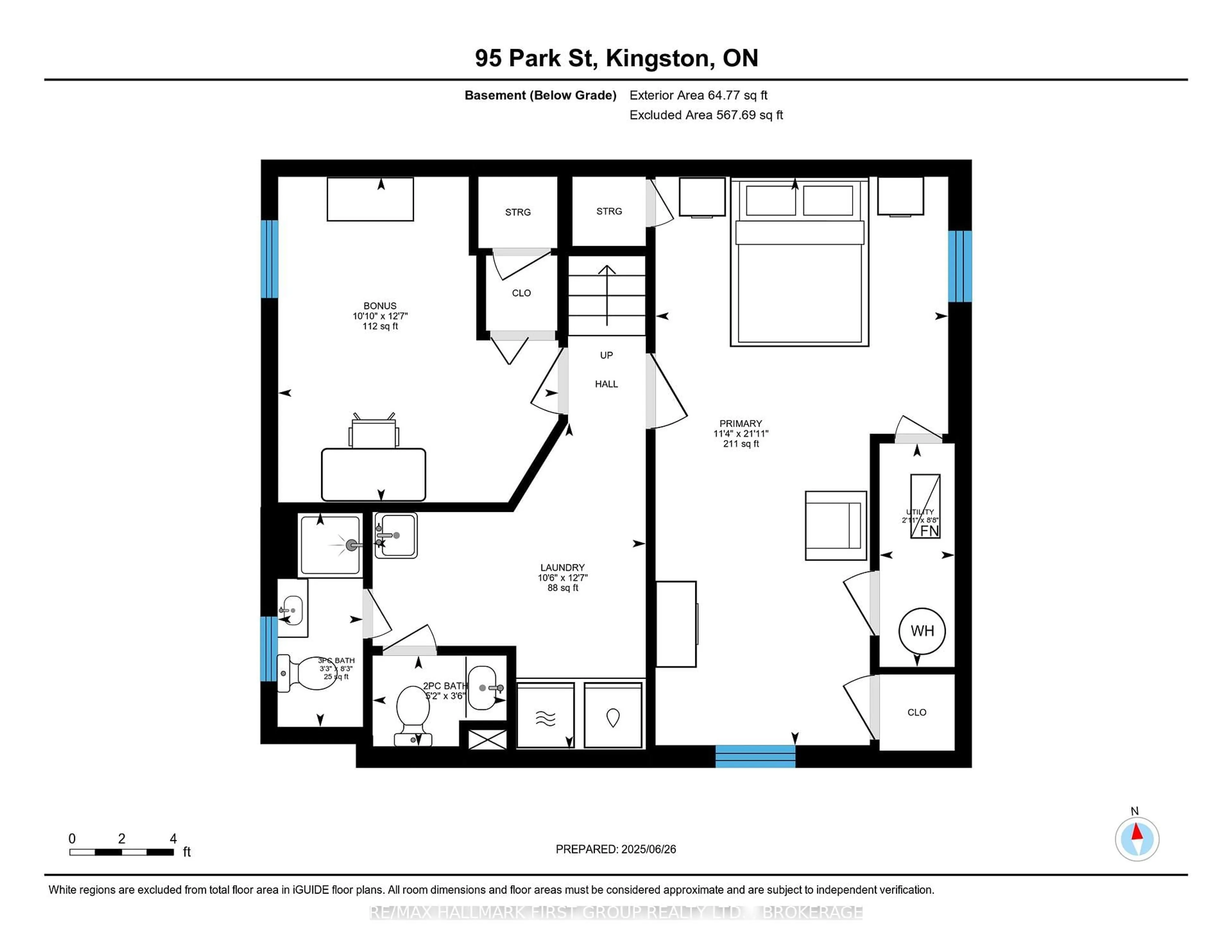 Floor plan for 95 PARK St, Kingston Ontario K7L 1J9