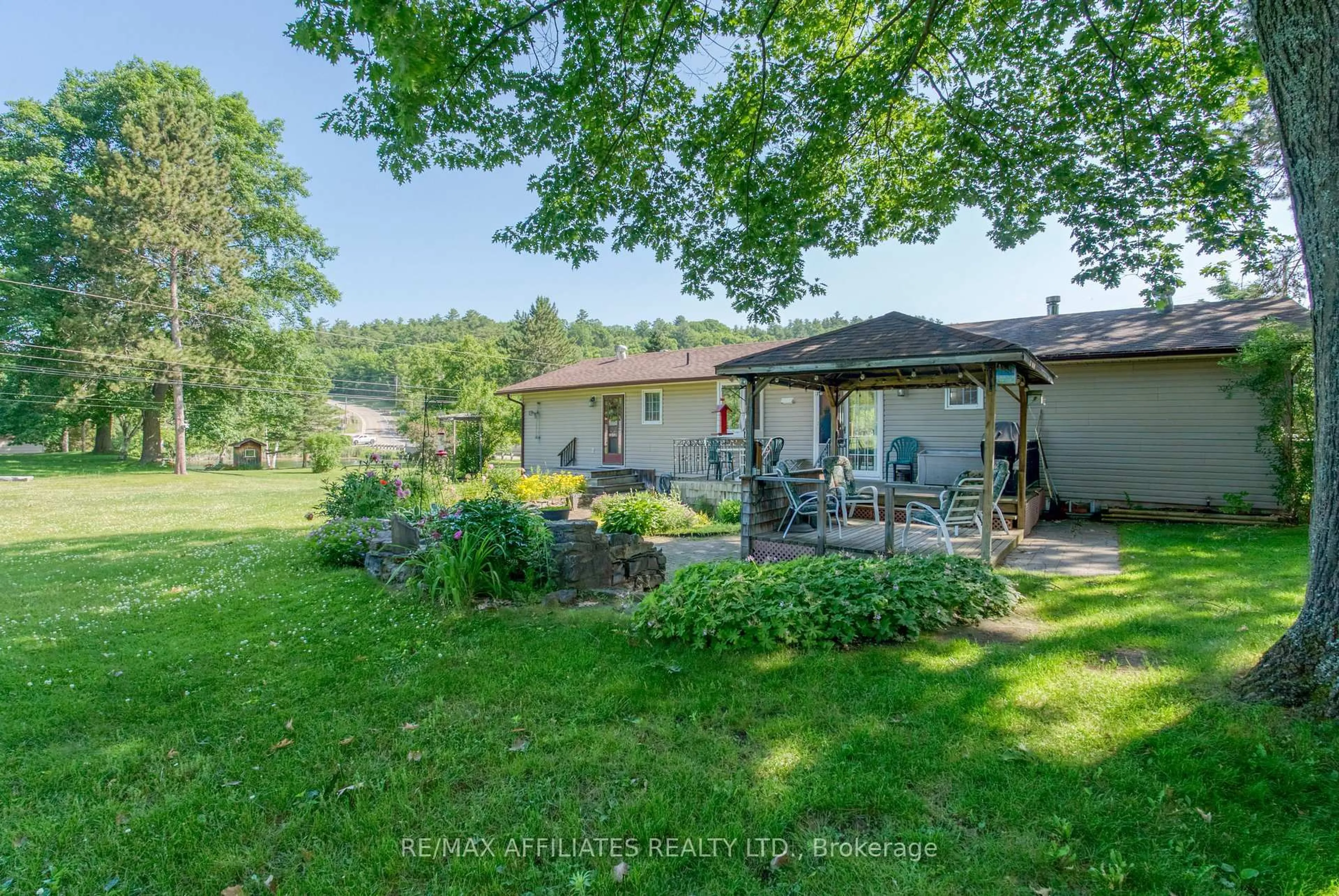 Patio, water/lake/river/ocean view for 49 Mountain Rd, Westport Ontario K0G 1X0