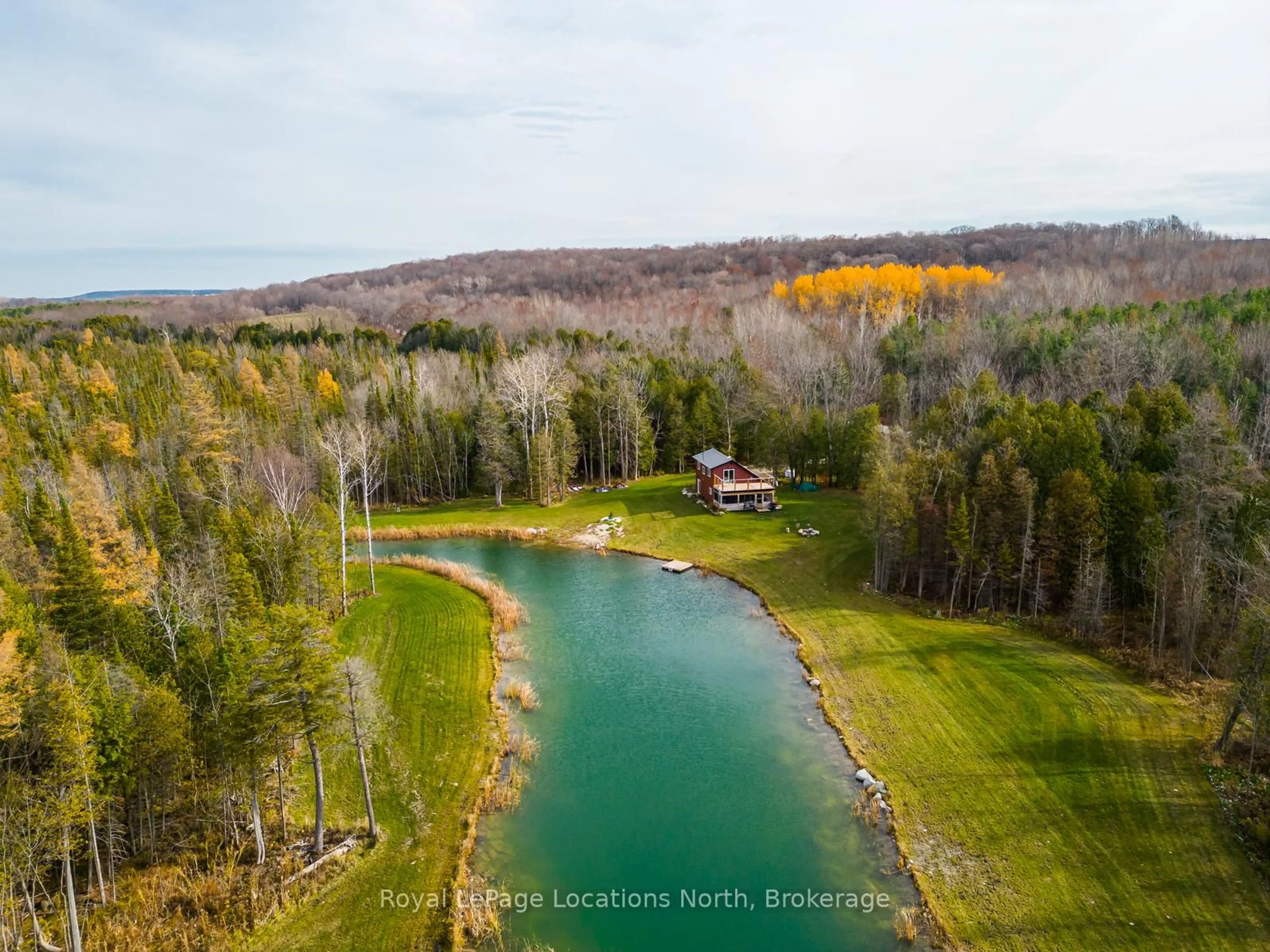 A pic from outside/outdoor area/front of a property/back of a property/a pic from drone, water/lake/river/ocean view for 025359 Euph-St Vincent Townline, Meaford Ontario N4L 1W5