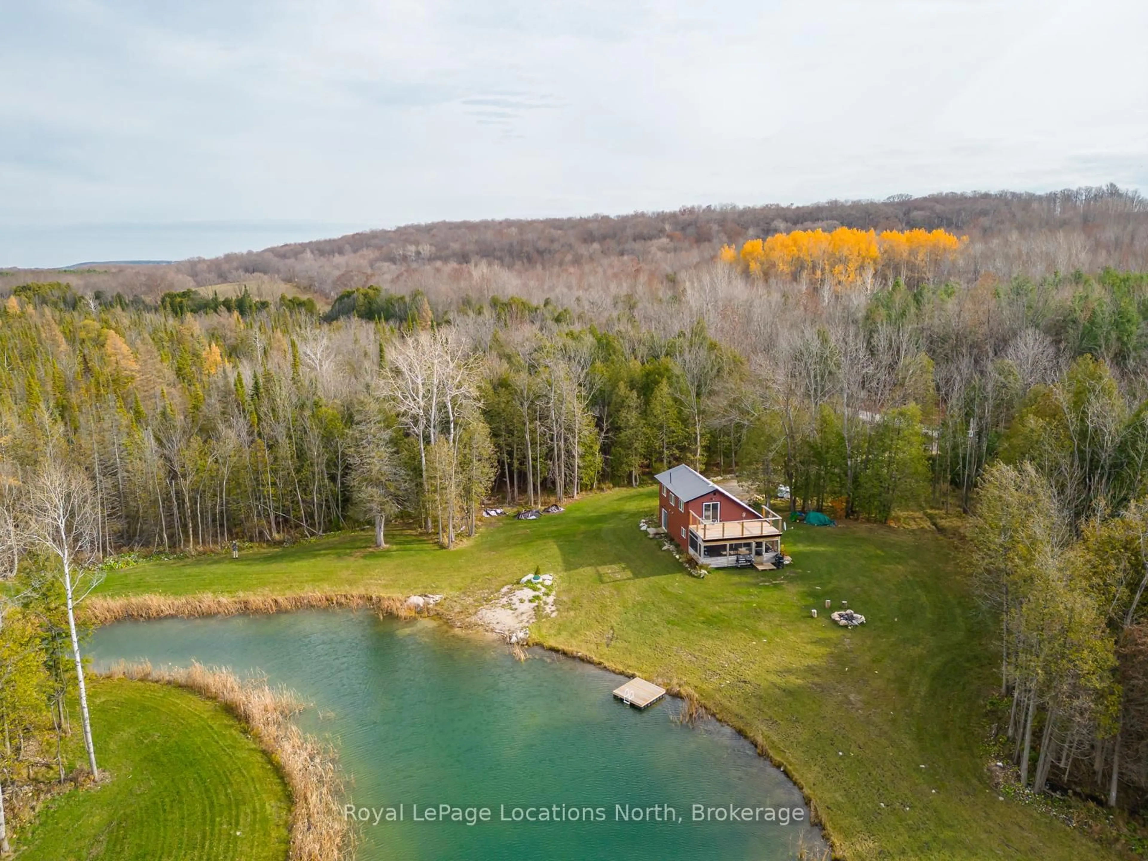 A pic from outside/outdoor area/front of a property/back of a property/a pic from drone, water/lake/river/ocean view for 025359 Euph-St Vincent Townline, Meaford Ontario N4L 1W5