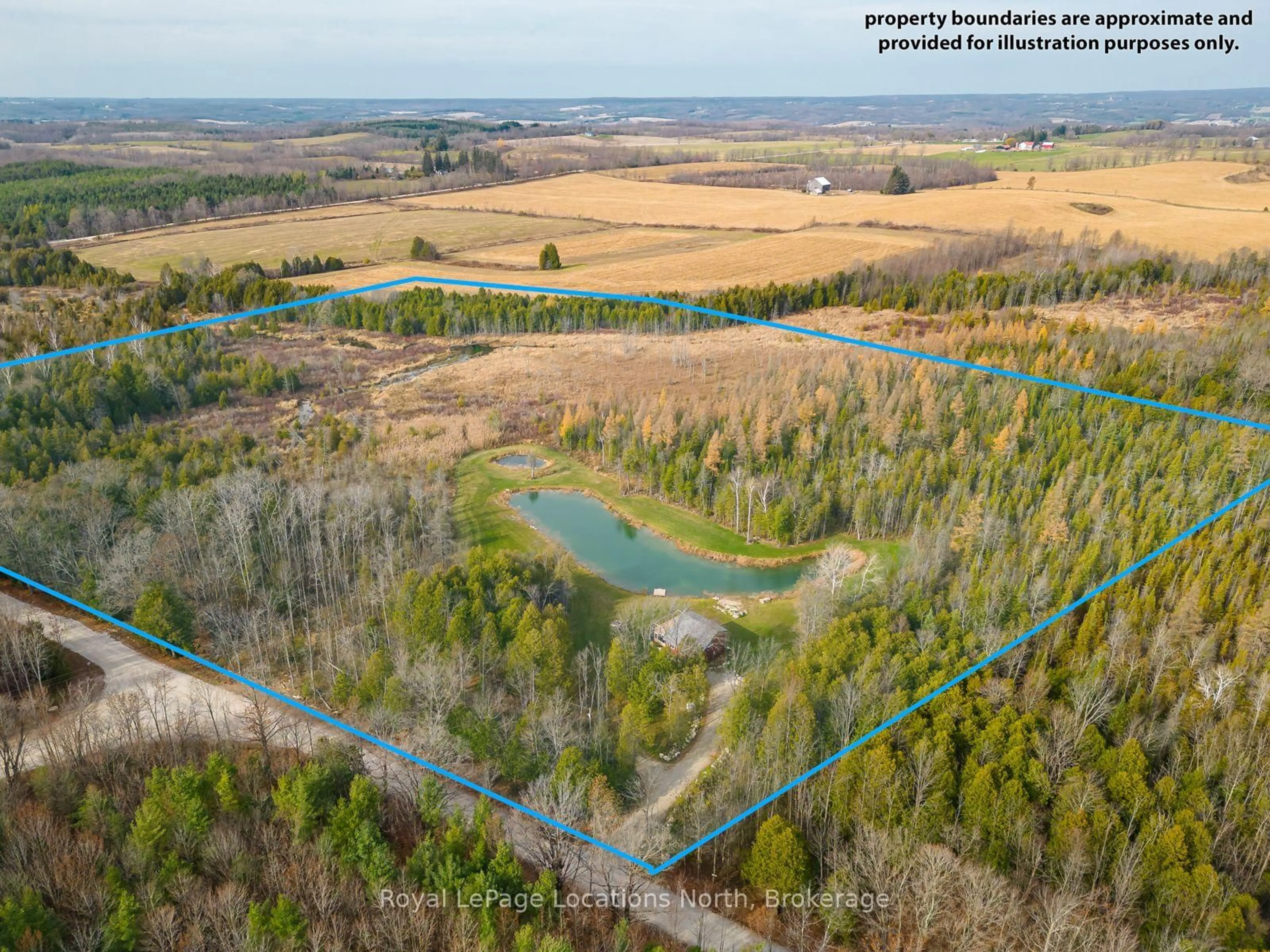 A pic from outside/outdoor area/front of a property/back of a property/a pic from drone, water/lake/river/ocean view for 025359 Euph-St Vincent Townline, Meaford Ontario N4L 1W5