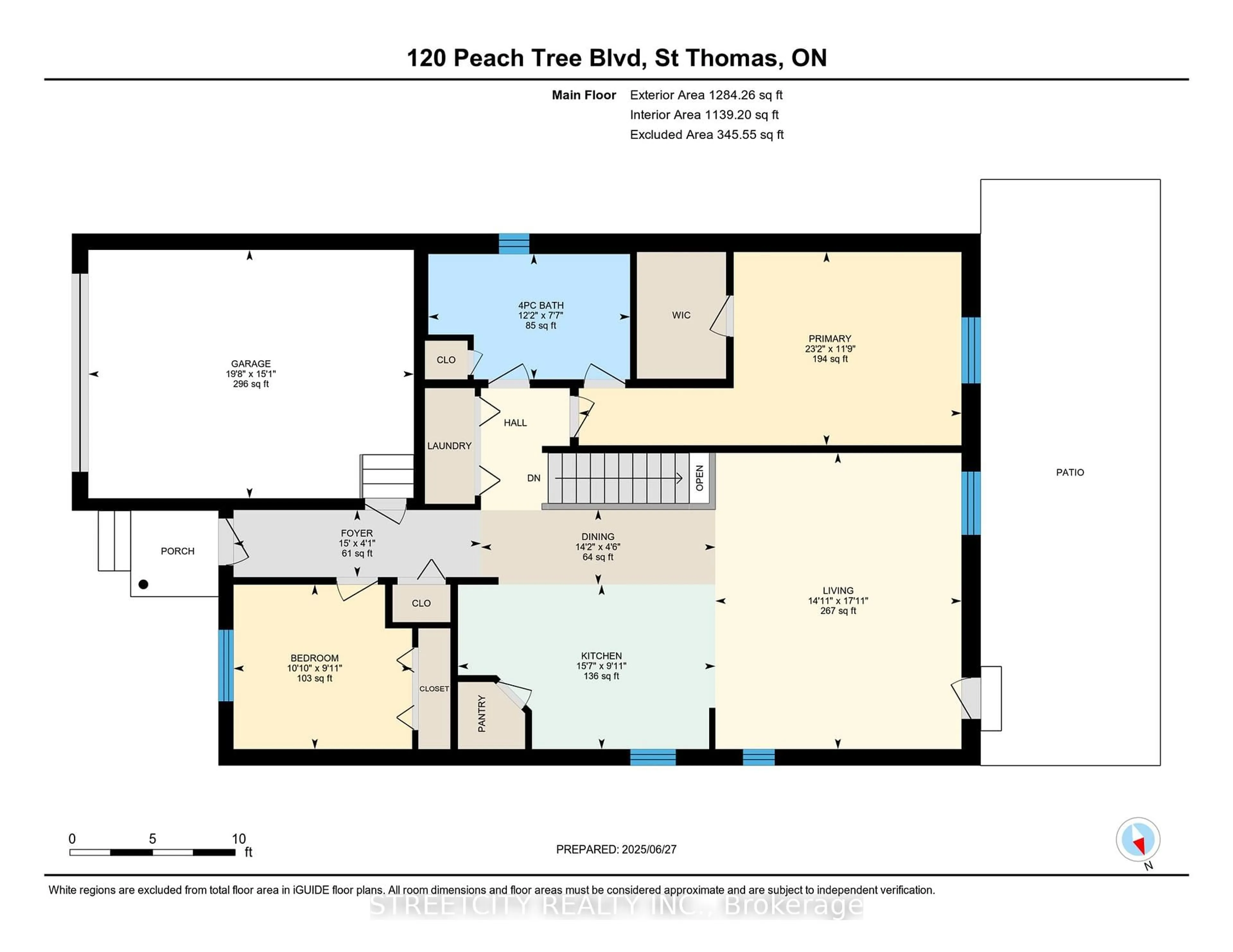 Floor plan for 120 Peach Tree Blvd, St. Thomas Ontario N5R 5M9