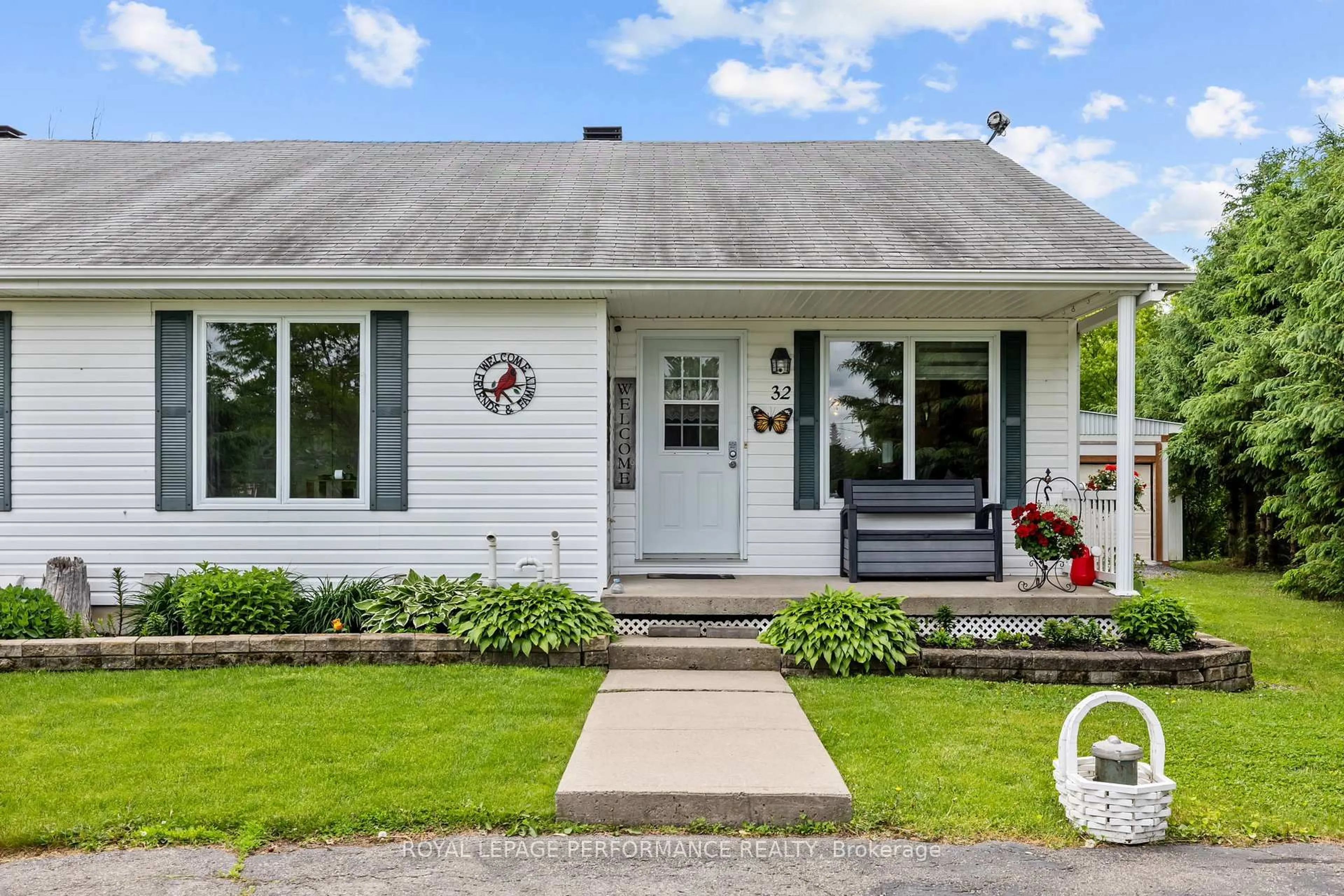 Home with vinyl exterior material, street for 32 Genier St, The Nation Ontario K0A 3C0
