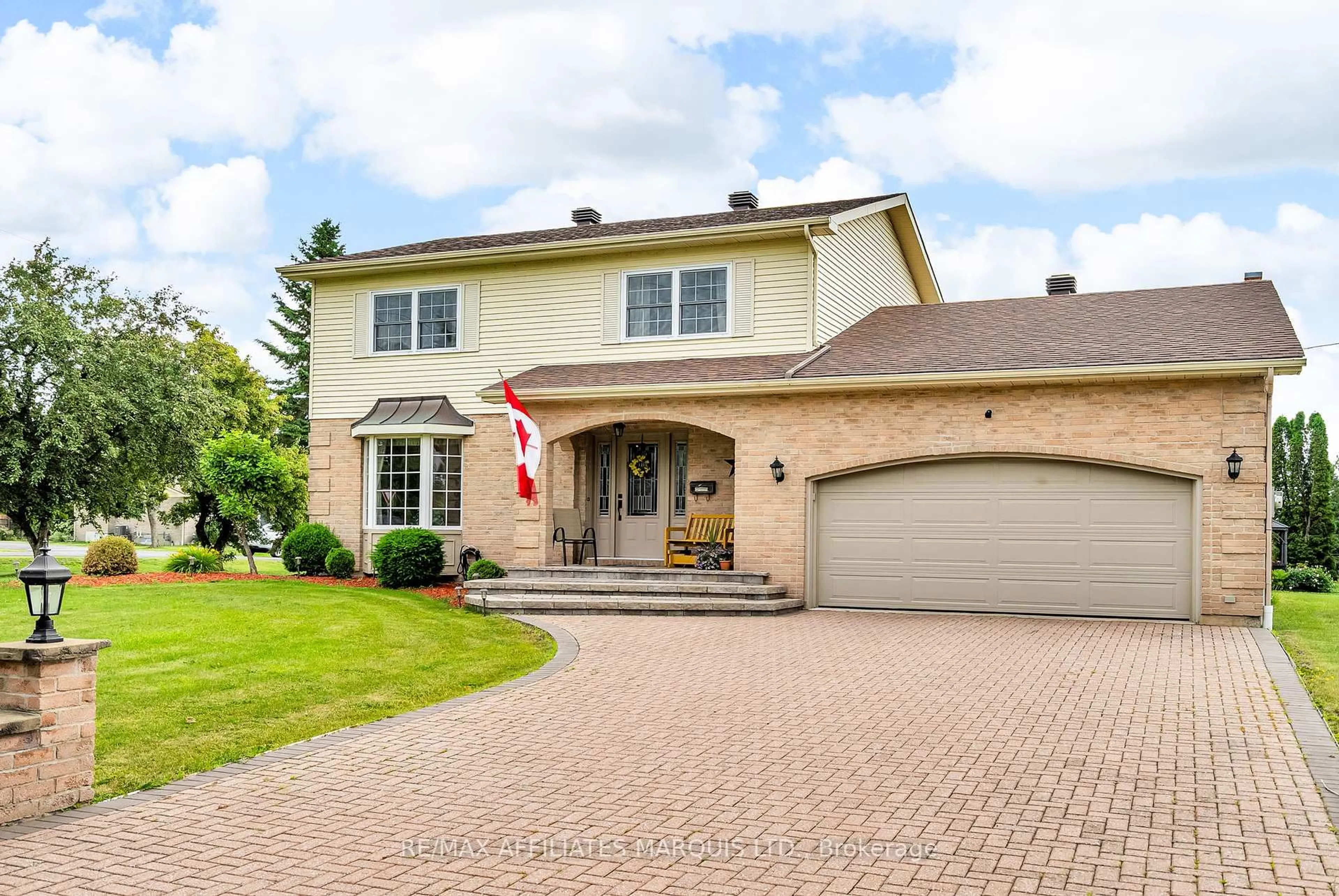 Home with brick exterior material, street for 3400 Sunnyview Ave, South Stormont Ontario K6K 1R1