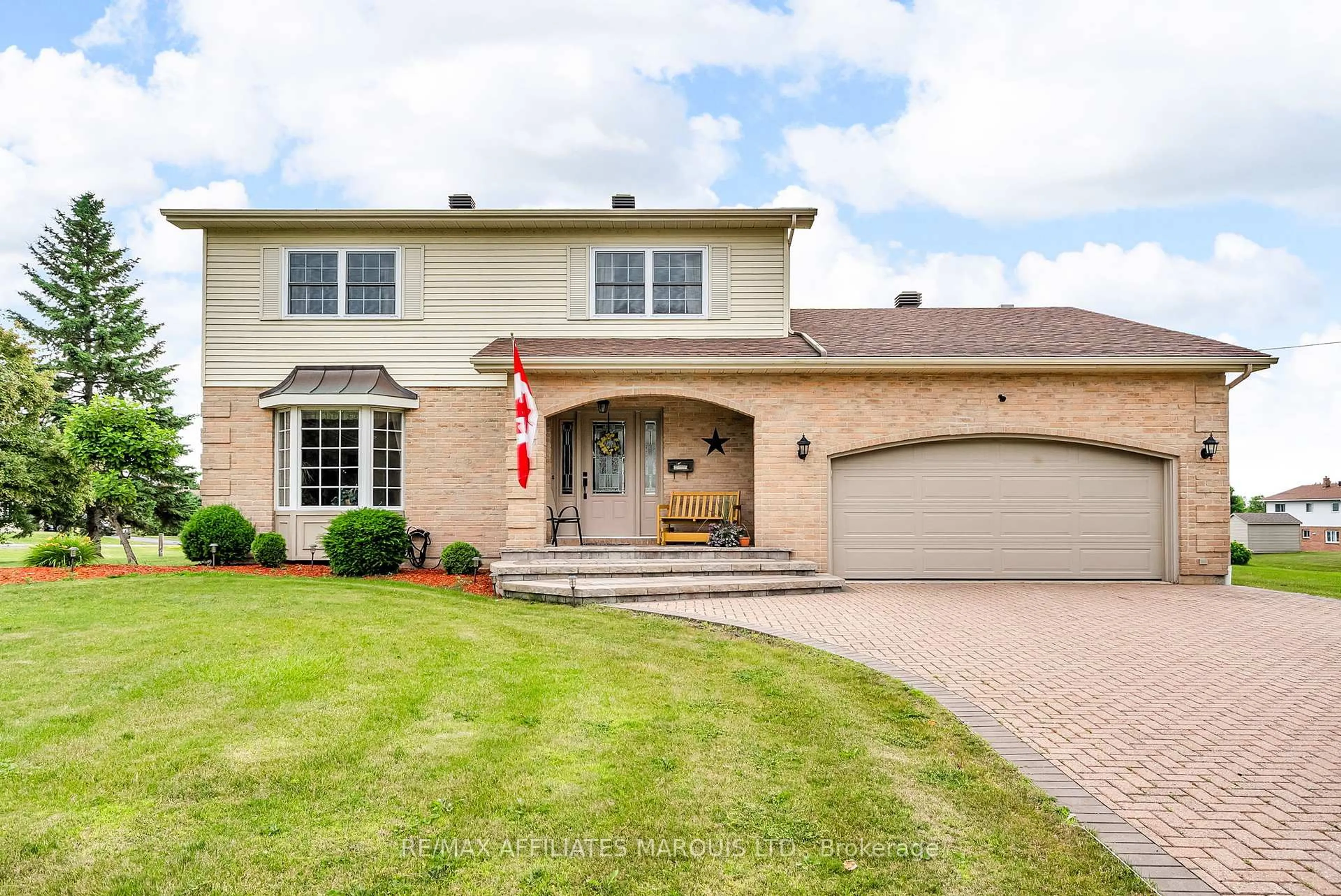 Home with brick exterior material, street for 3400 Sunnyview Ave, South Stormont Ontario K6K 1R1