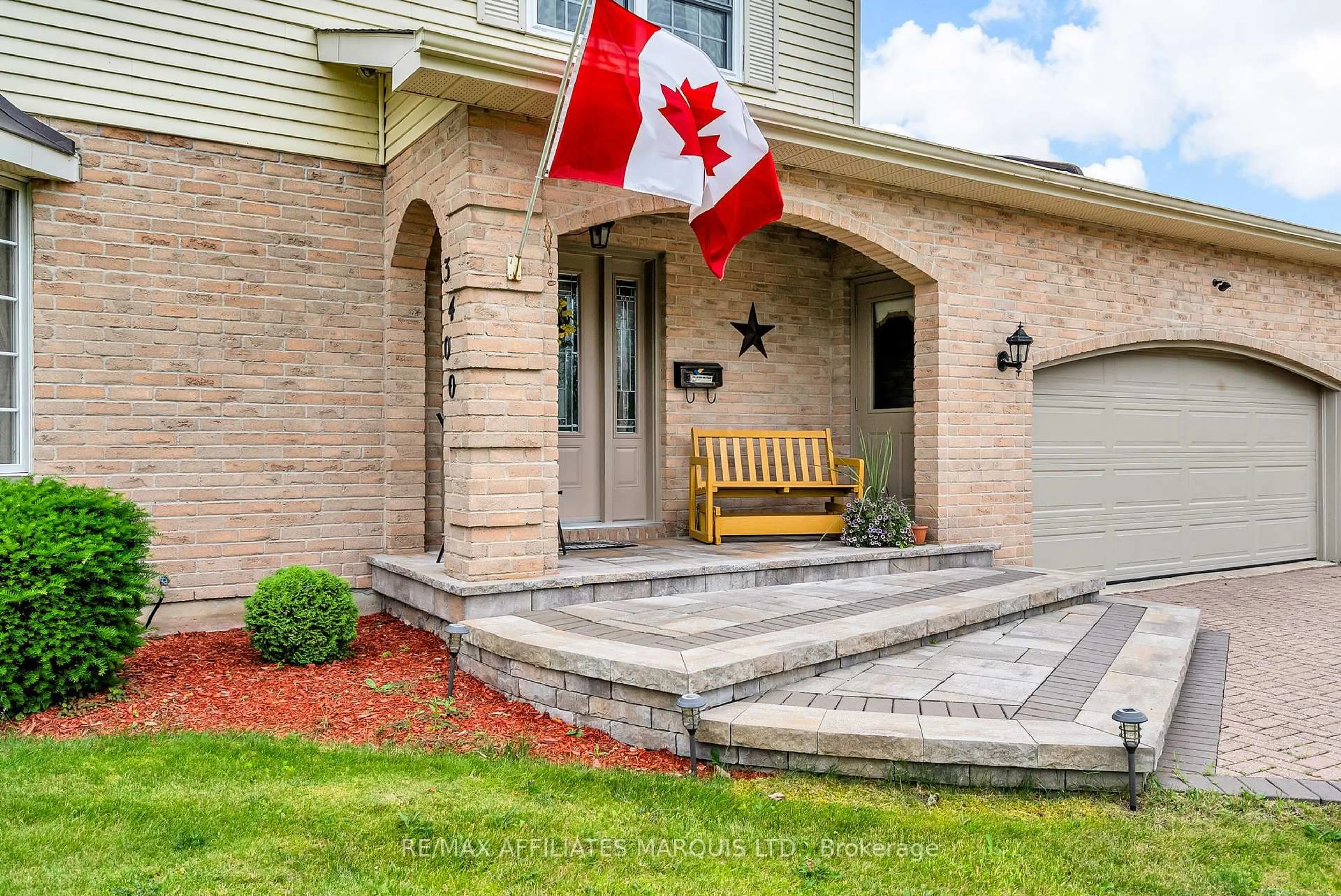 Home with brick exterior material, street for 3400 Sunnyview Ave, South Stormont Ontario K6K 1R1