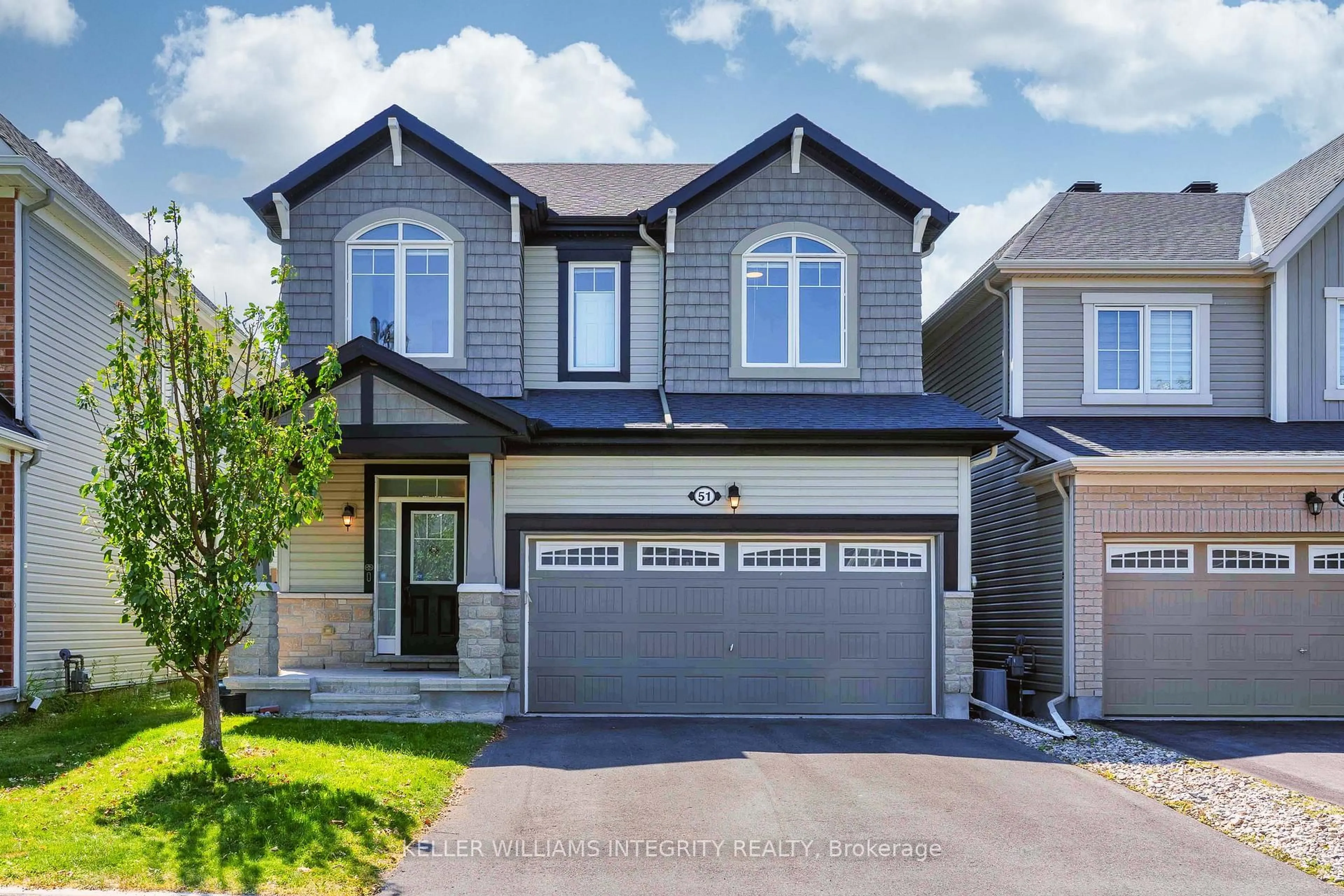Home with vinyl exterior material, street for 51 Solaris Dr, Ottawa Ontario K2M 0L6
