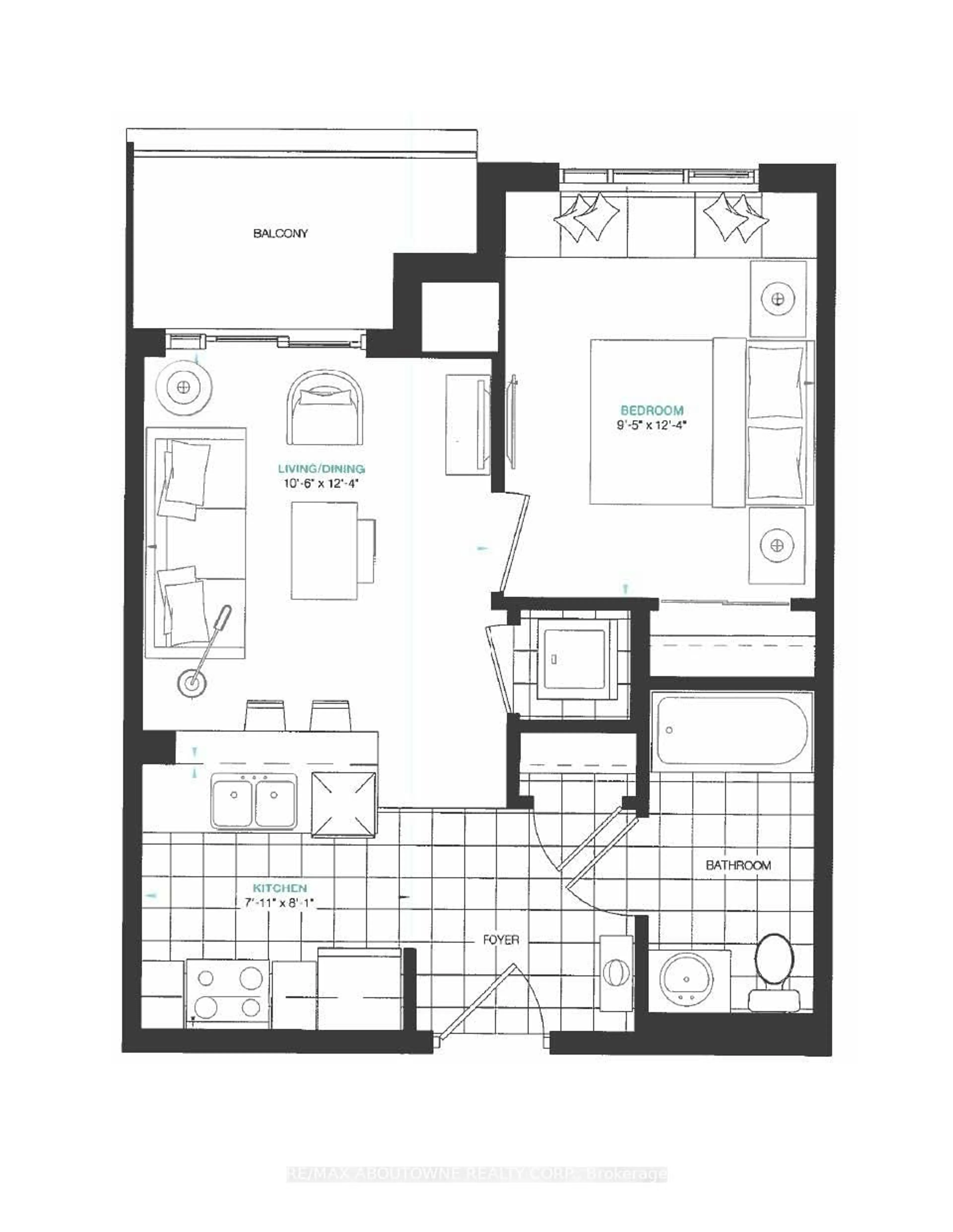 Floor plan for 16 Concord Pl #621, Grimsby Ontario L3M 0J1
