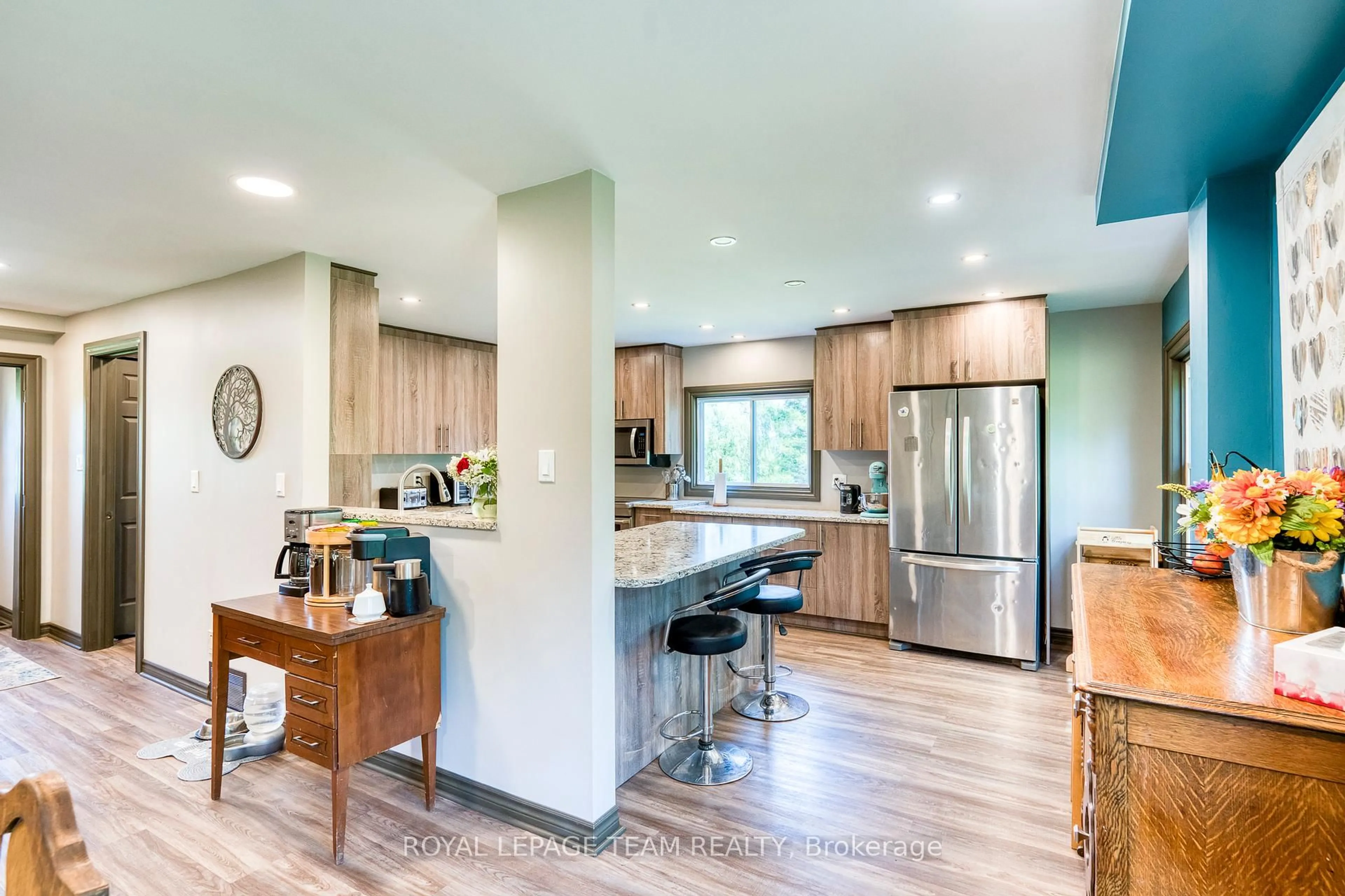 Open concept kitchen, unknown for 5150 Roger Stevens Rd, Smiths Falls Ontario K7A 4S6