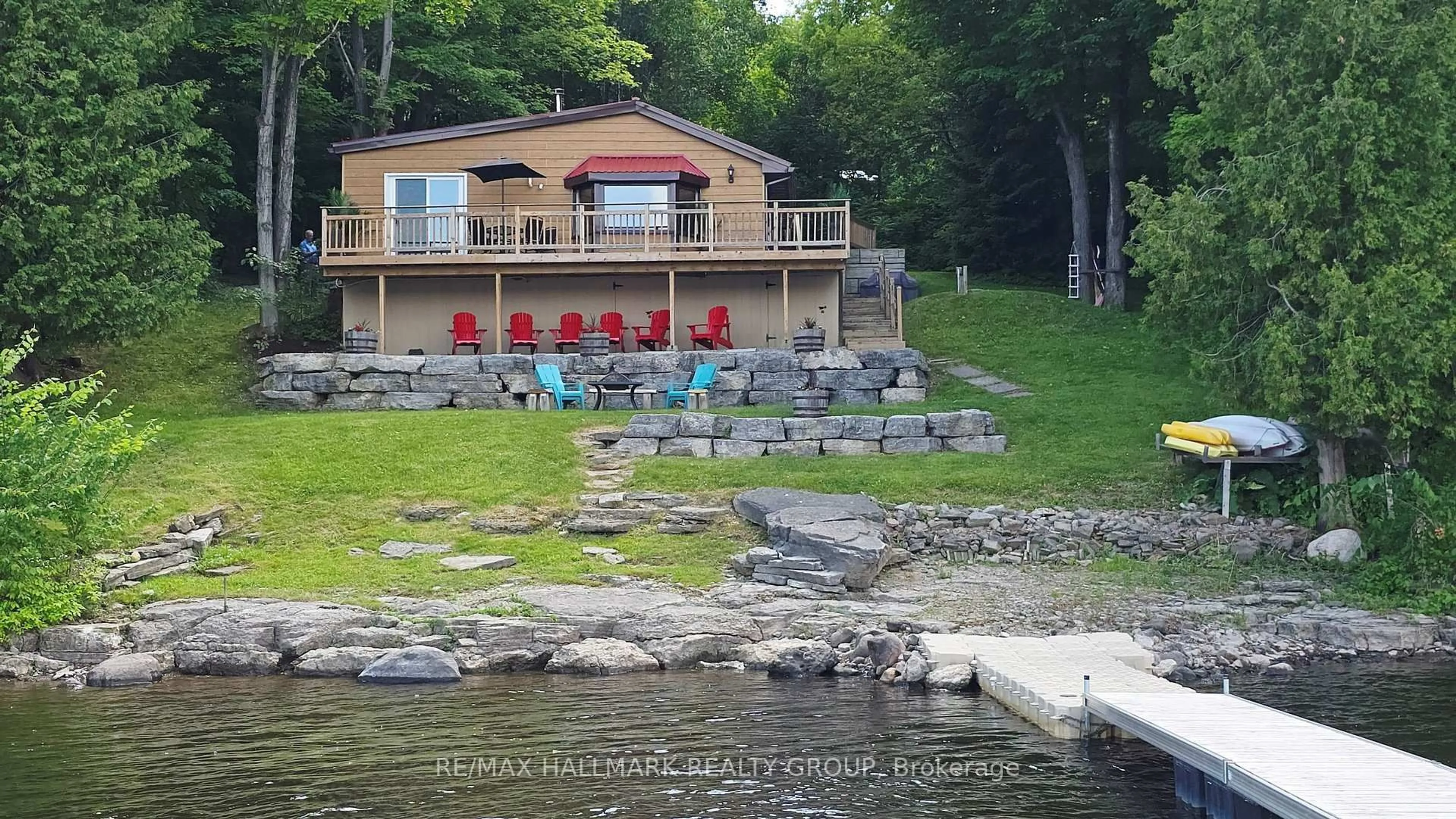 Patio, water/lake/river/ocean view for 4614 Northwoods Dr, Ottawa Ontario K0A 3M0