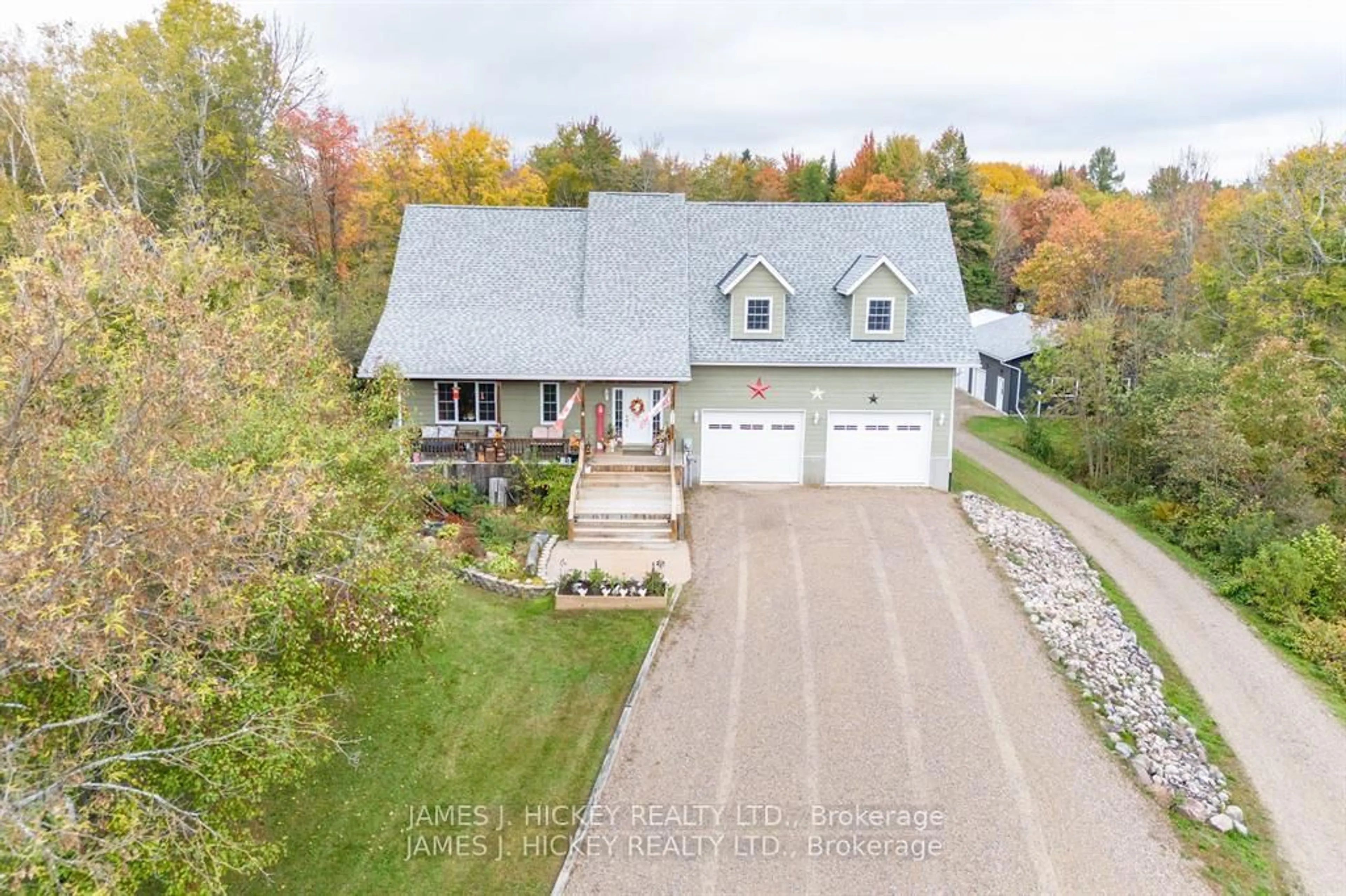 A pic from outside/outdoor area/front of a property/back of a property/a pic from drone, water/lake/river/ocean view for 44A Main St, Chalk River Ontario K0J 1J0