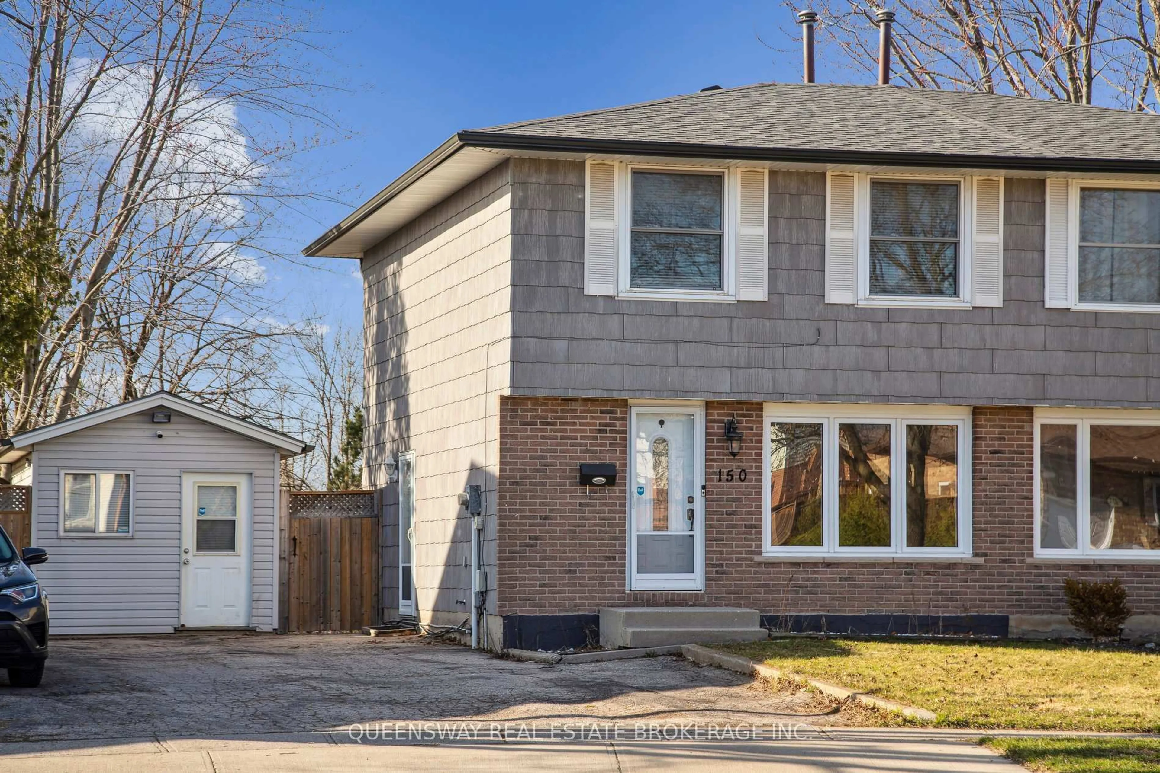 Home with brick exterior material, street for 150 Hillmer Rd, Cambridge Ontario N1R 6N8