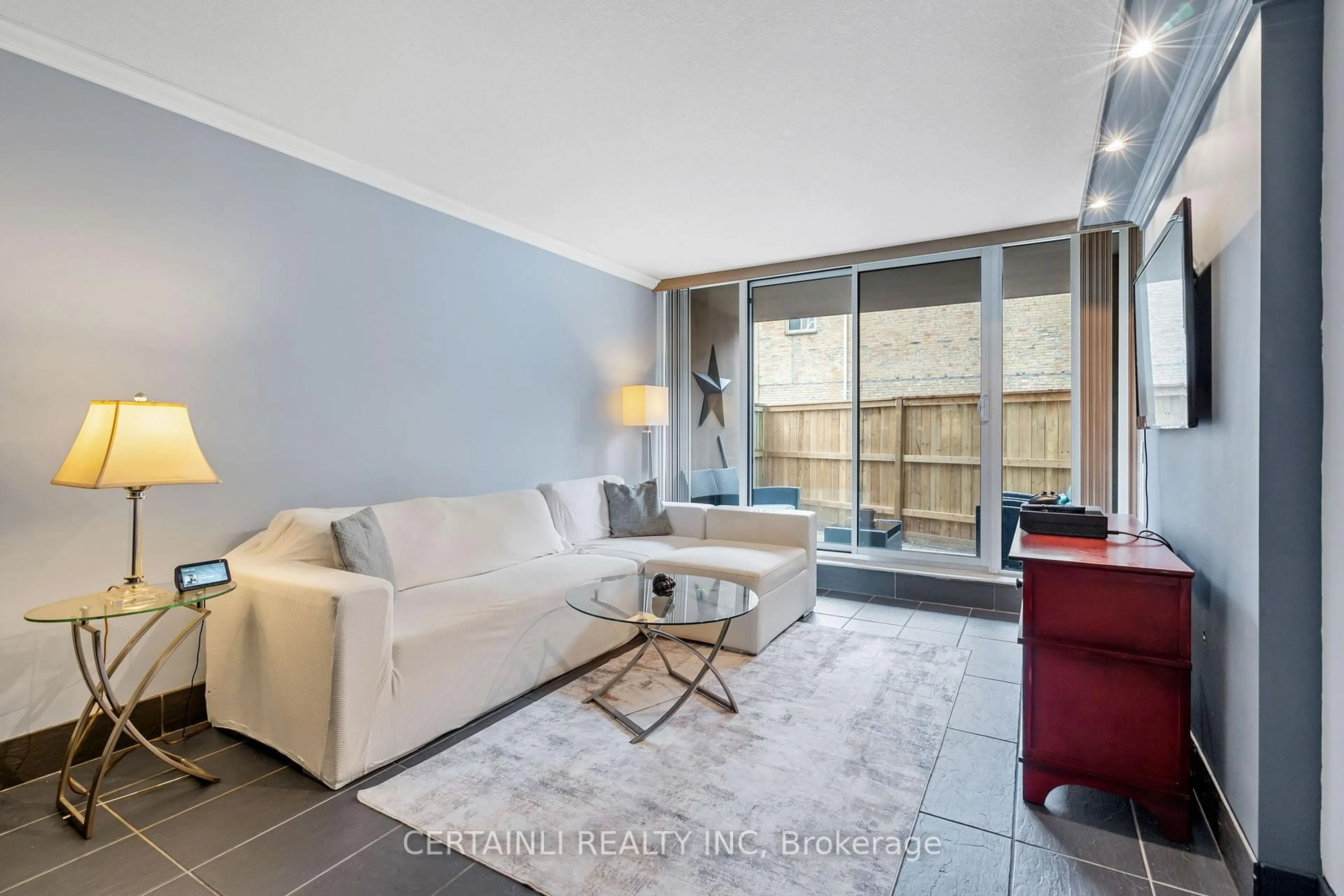 Living room with furniture, unknown for 155 Kent St #106, London East Ontario N6A 5N7