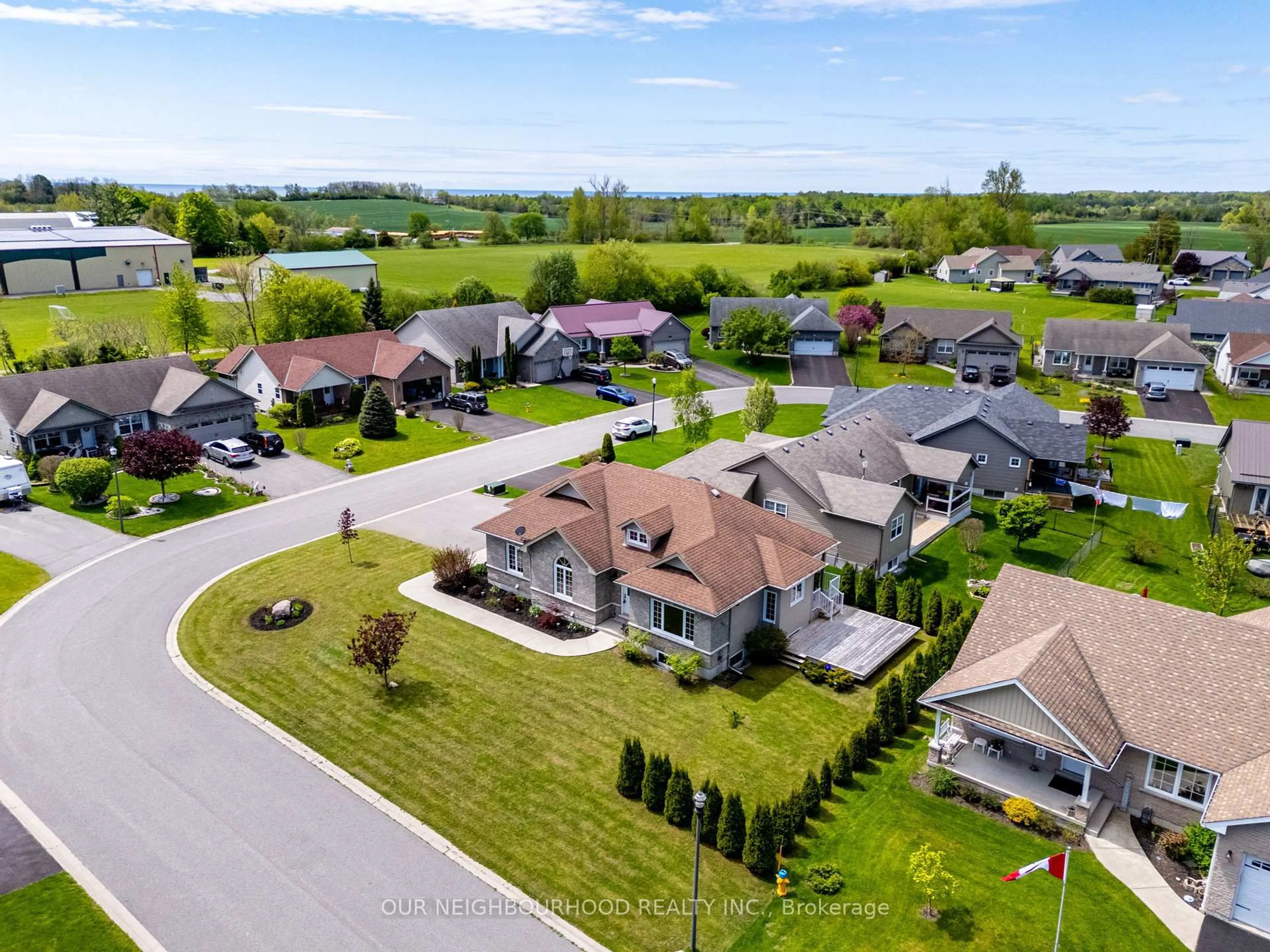 A pic from outside/outdoor area/front of a property/back of a property/a pic from drone, street for 16 Cortland Cres, Cramahe Ontario K0K 1S0